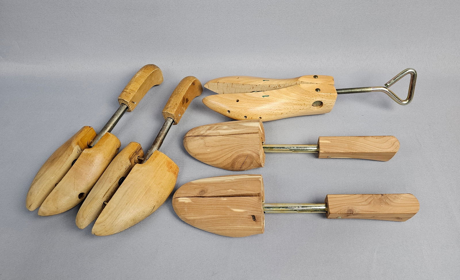 A Collection of Rochester Shoe Tree Co. Wooden Shoe Trees and Stretchers (1 of 11)