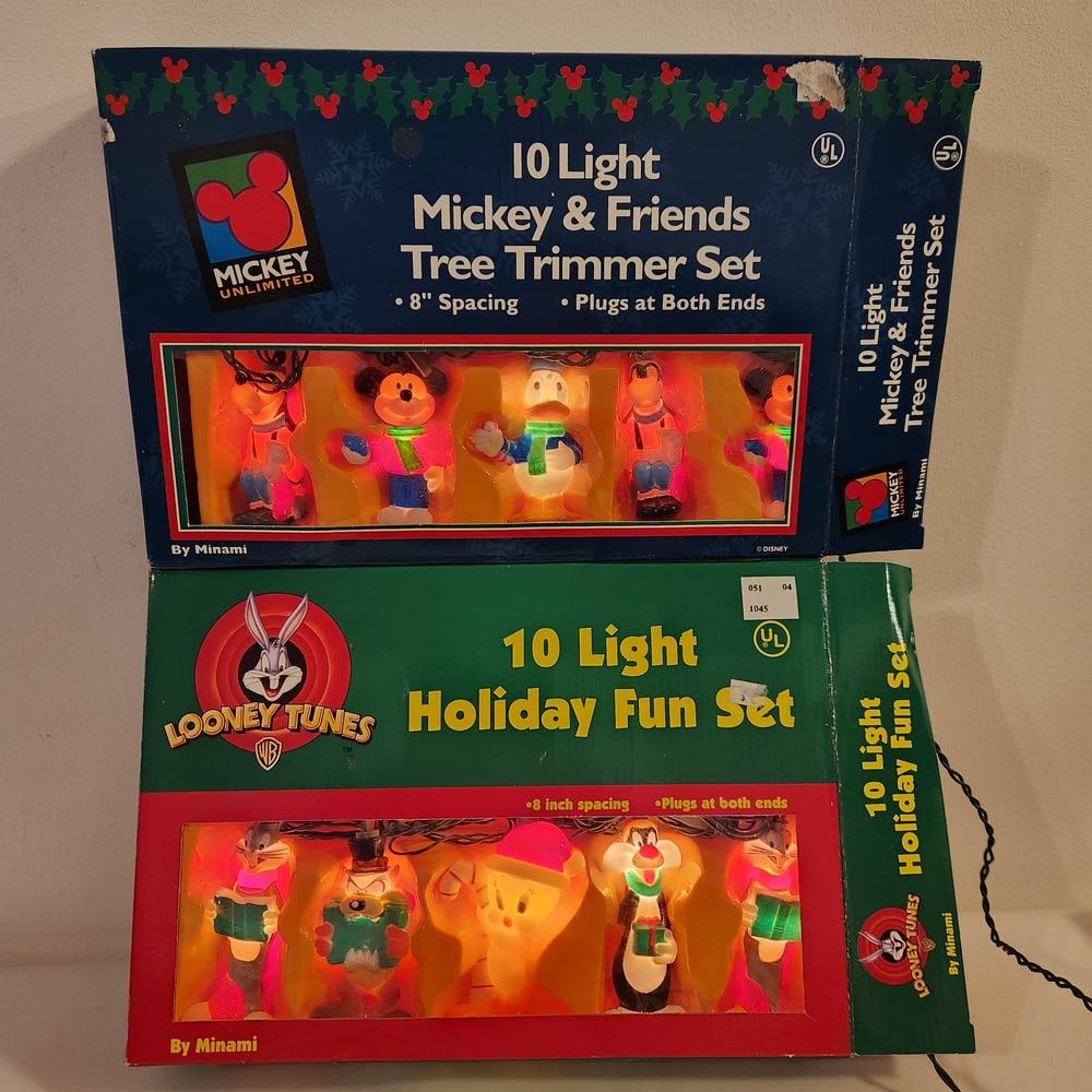Two Vintage Character-Themed Christmas Tree Light Sets (1 of 6)