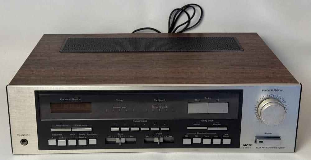 MCS Series 3339 AM/FM Stereo Receiver Model 683-3339R (1 of 8)