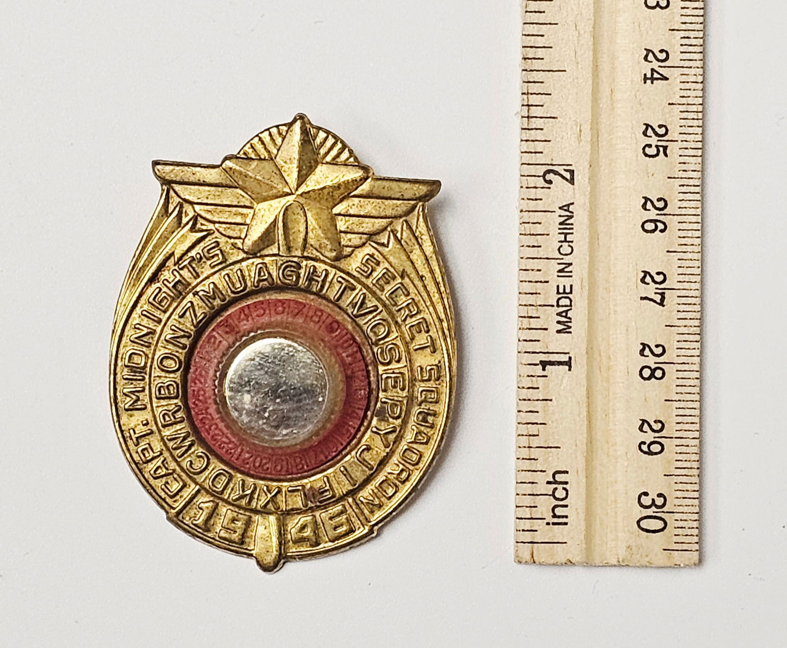 1946 Captain Midnight Secret Squadron Decoder Badge - 3