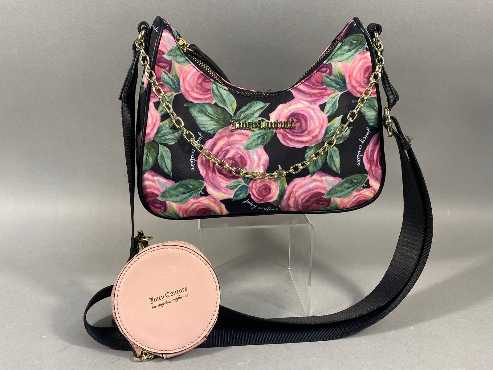 Juicy Couture Moody Garden Chains In Love Floral Shoulder Bag with Coin Purse (1 of 8)