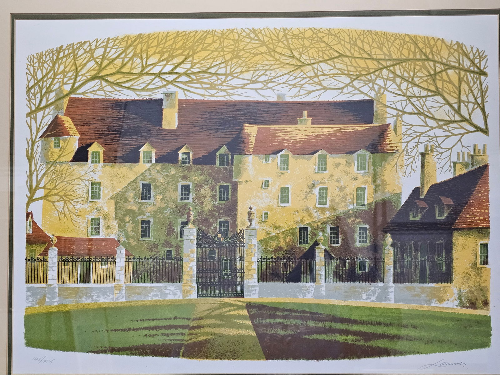 Lander Estate Signed and Numbered Colored Lithograph - 2