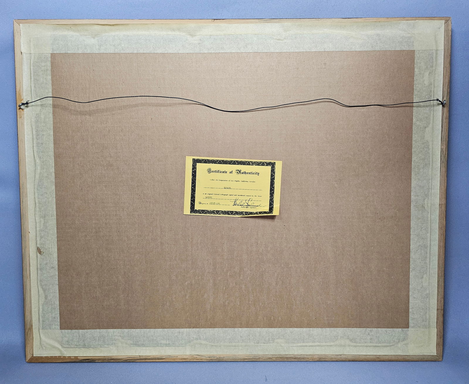 Lander Estate Signed and Numbered Colored Lithograph - 8