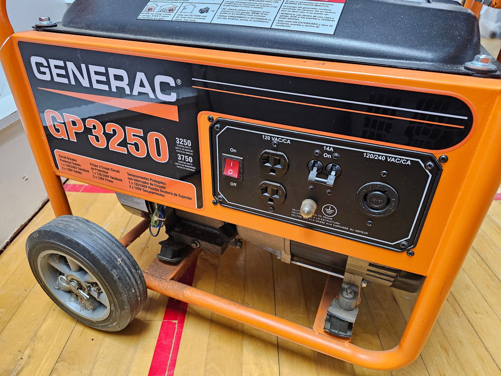 Generac GP3250 Gasoline Portable Generator - 8