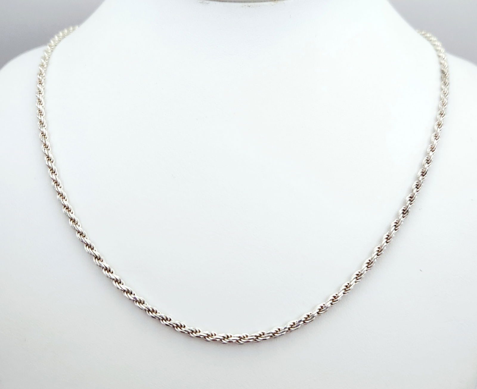 FAS Sterling Rope Chain Necklace 16.6 Grams (1 of 5)