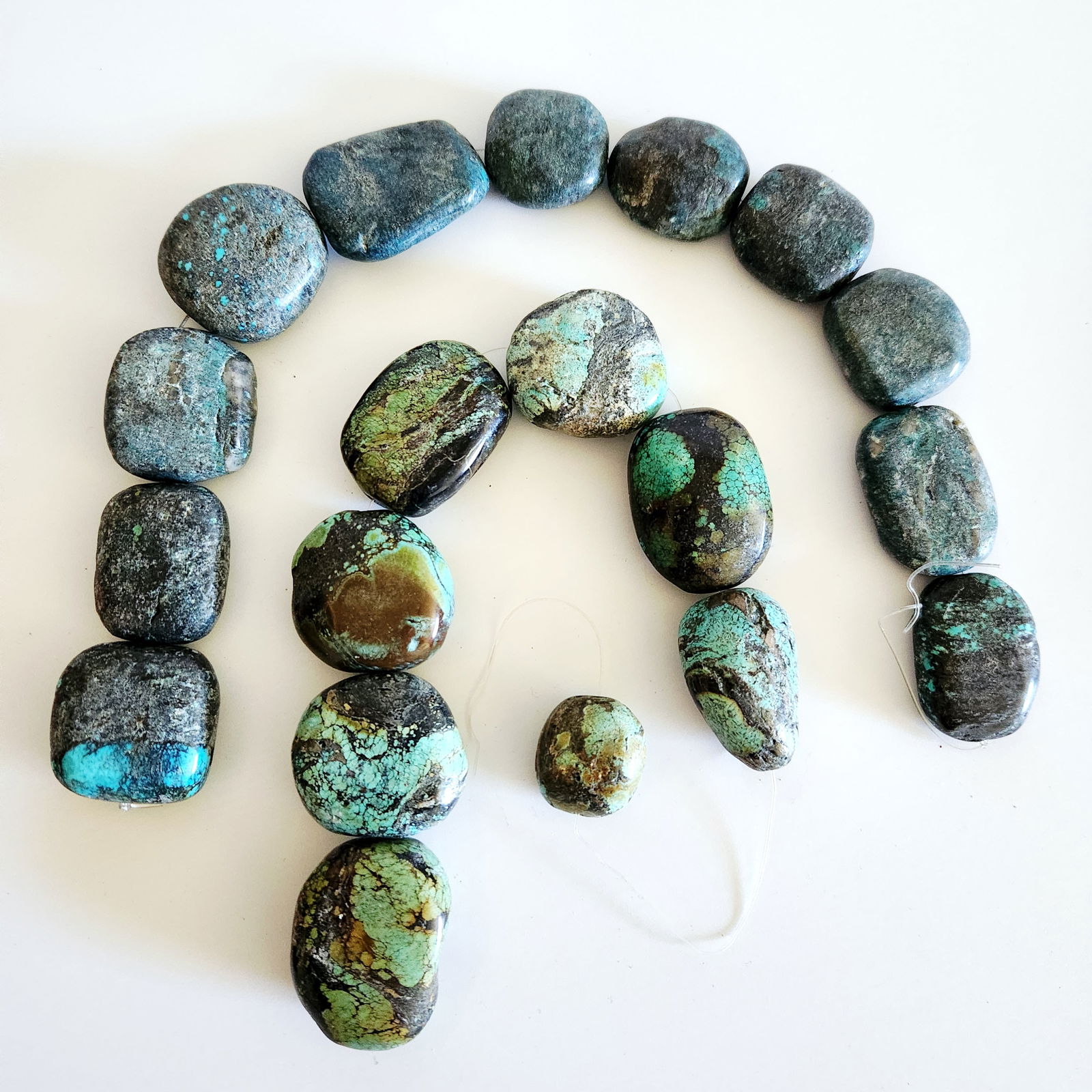 Collection of Tumbled Turquoise Stones (1 of 9)