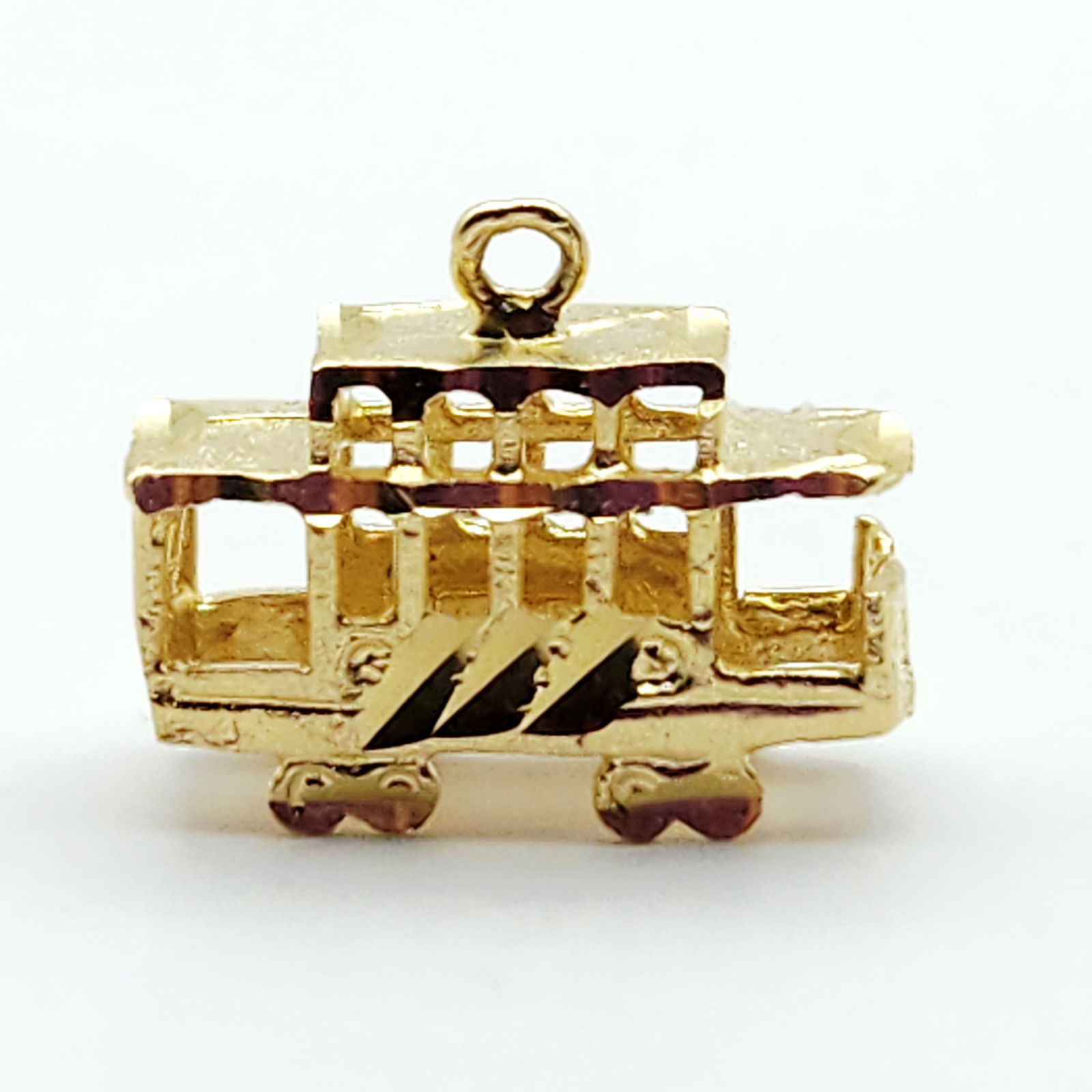 14K Gold Cable Car Charm 2.2 Grams (1 of 5)