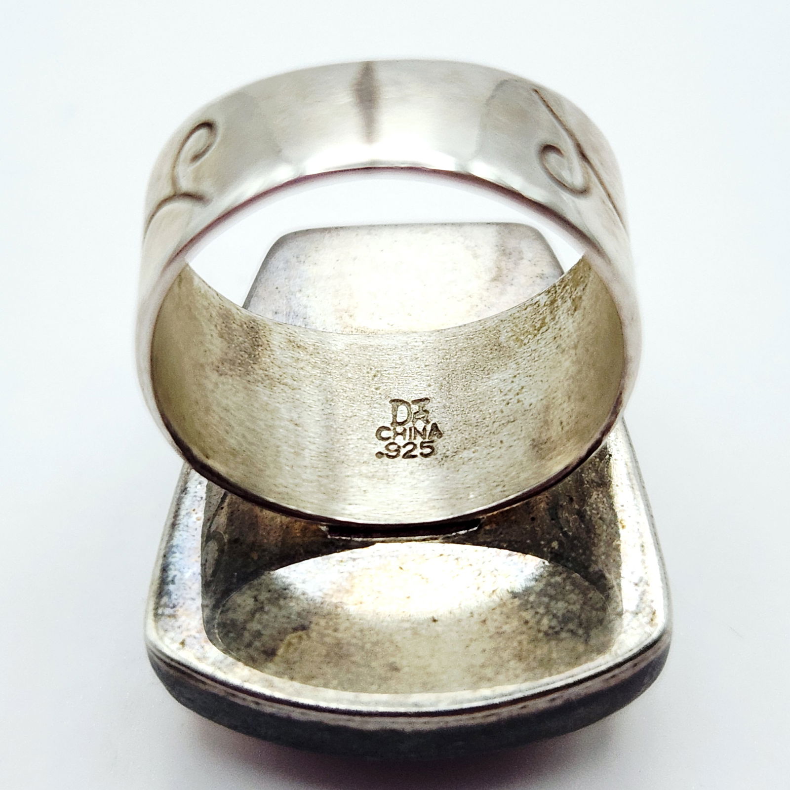 Sterling Bumblebee Jasper Ring 11.9 Grams - 3