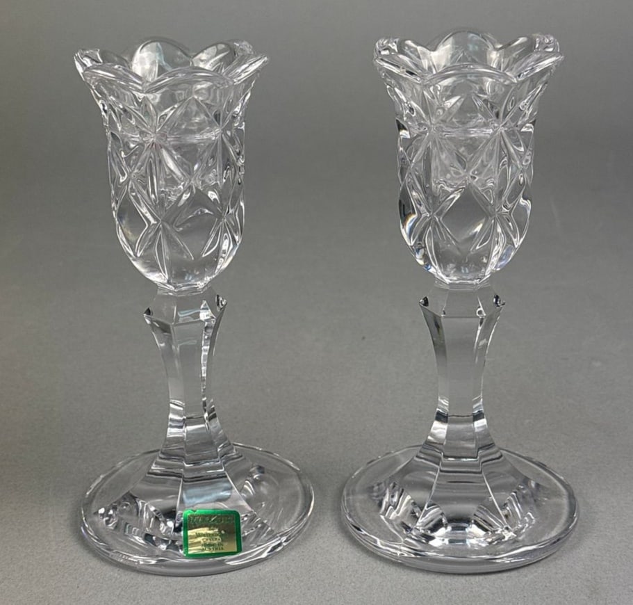 A Pair of Marquis by Waterford Crystal Candlesticks (1 of 5)