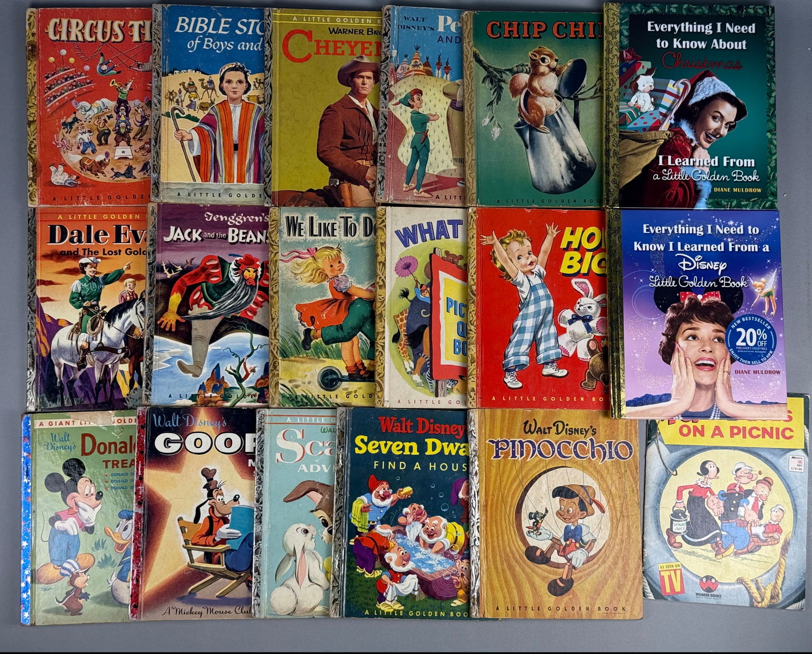 A Collection of Vintage Golden Books 1940s - 1960s and Modern Editions (1 of 16)