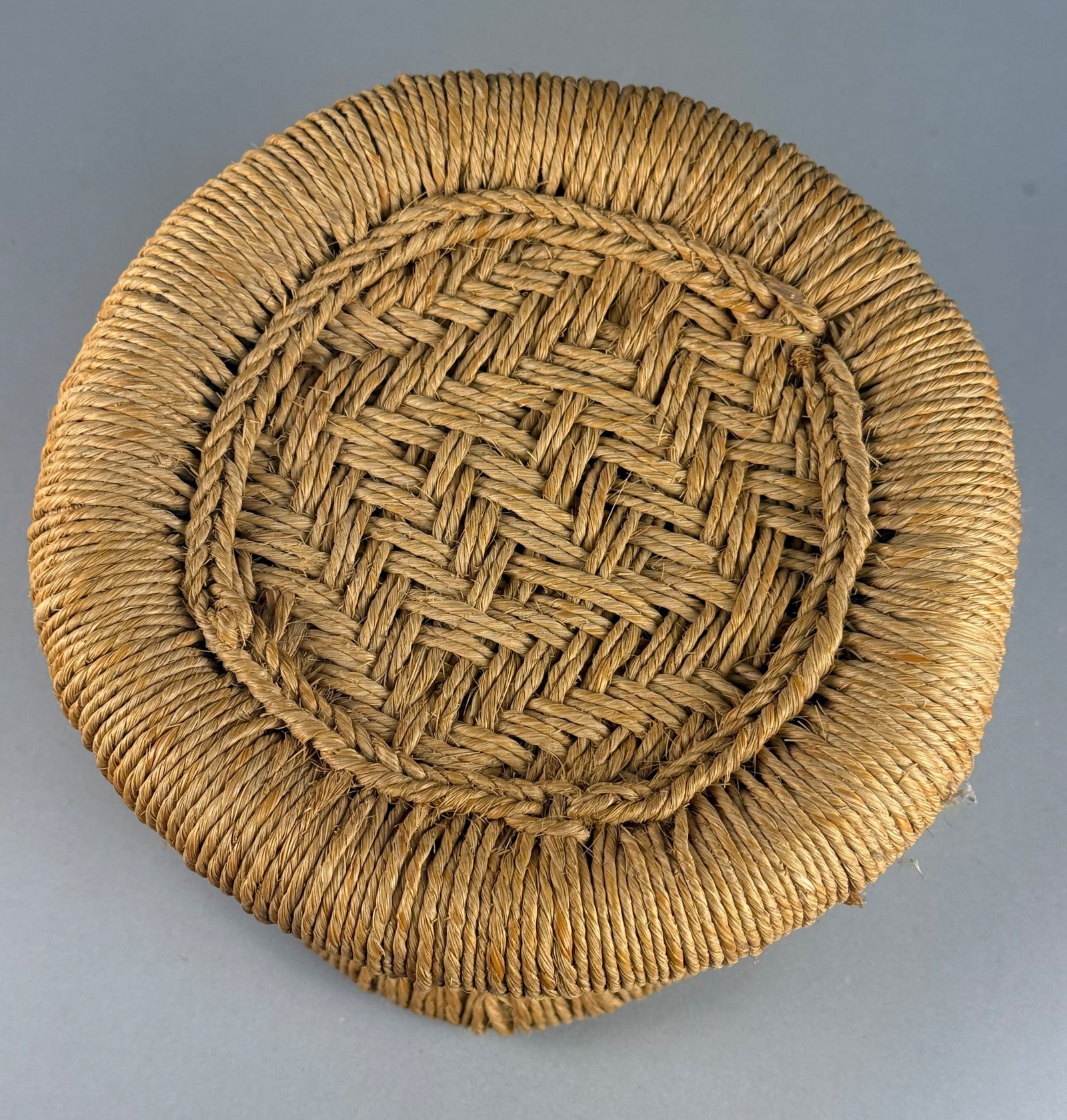An East Asian Style Woven Natural Fiber Pedestal (1 of 7)