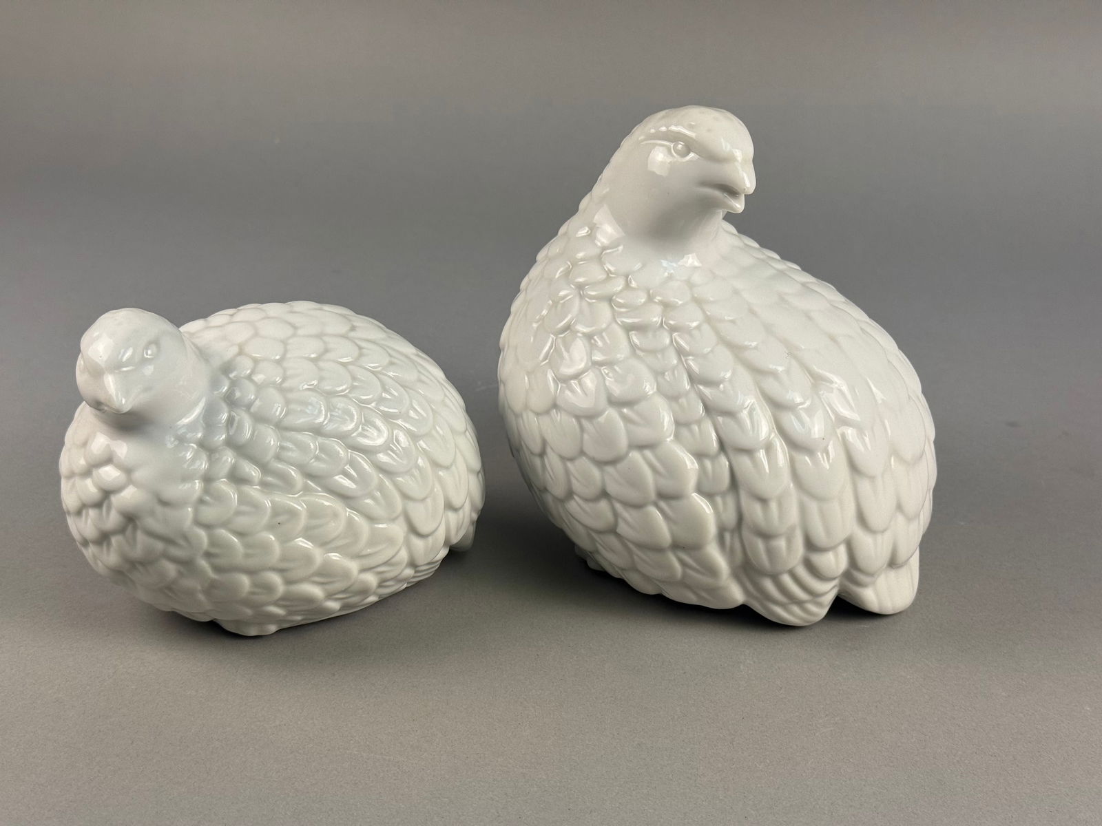Otagiri Mercantile Company, White Porcelain Quail Figurines (1 of 7)