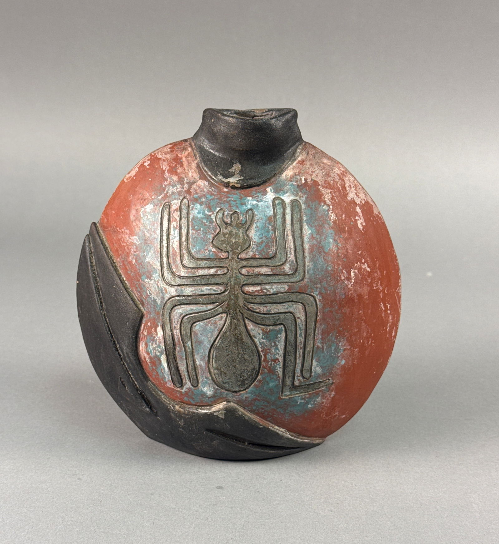 Alex Ramirez Contemporary Peruvian Polychrome Ceramic Vessel Nazca Style 1999 (1 of 8)