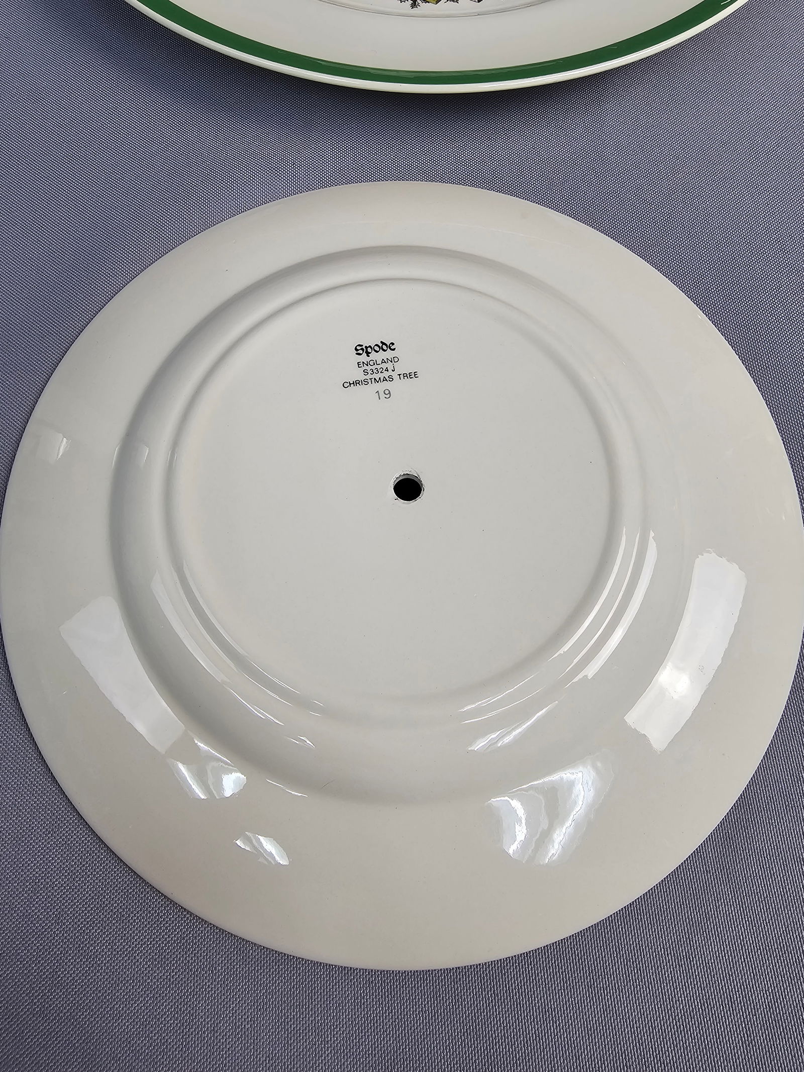 Spode Christmas Tree Pattern Three-Tier Ceramic Serving Tray with Original Box - 9