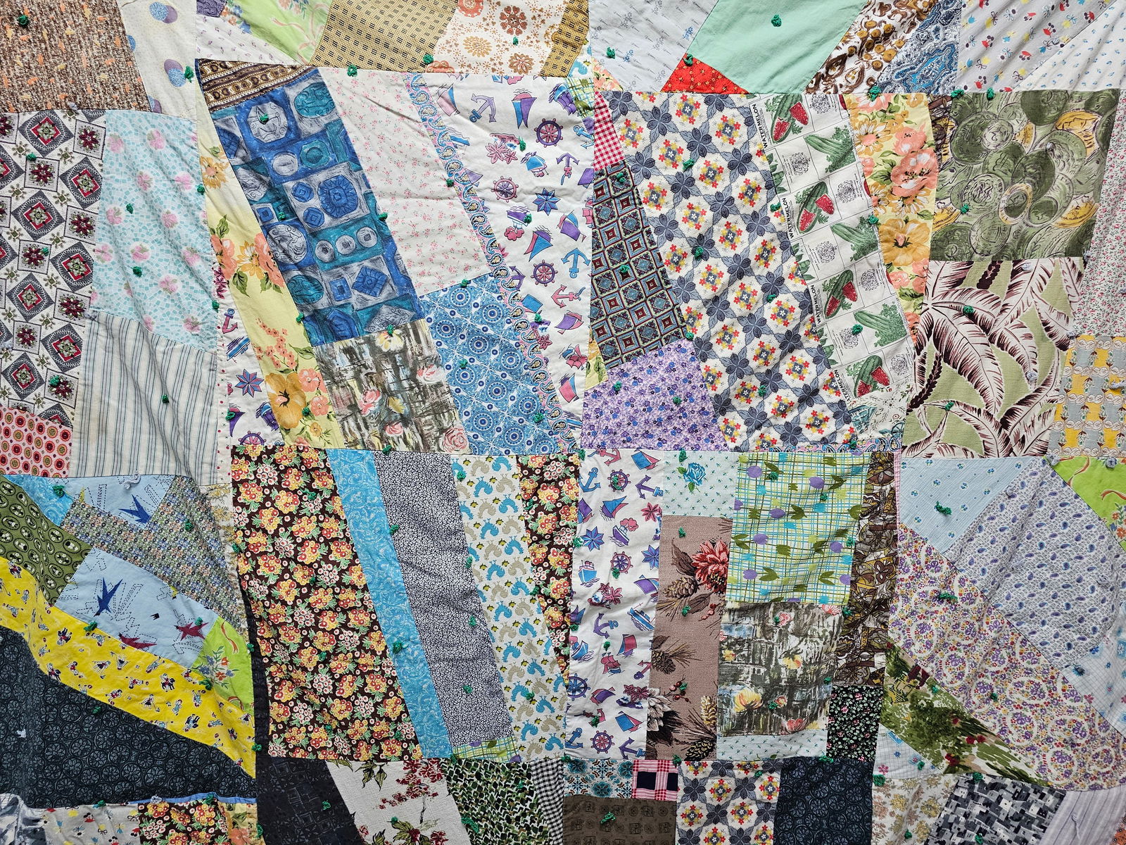 Handmade Patchwork Crazy Quilt - 2