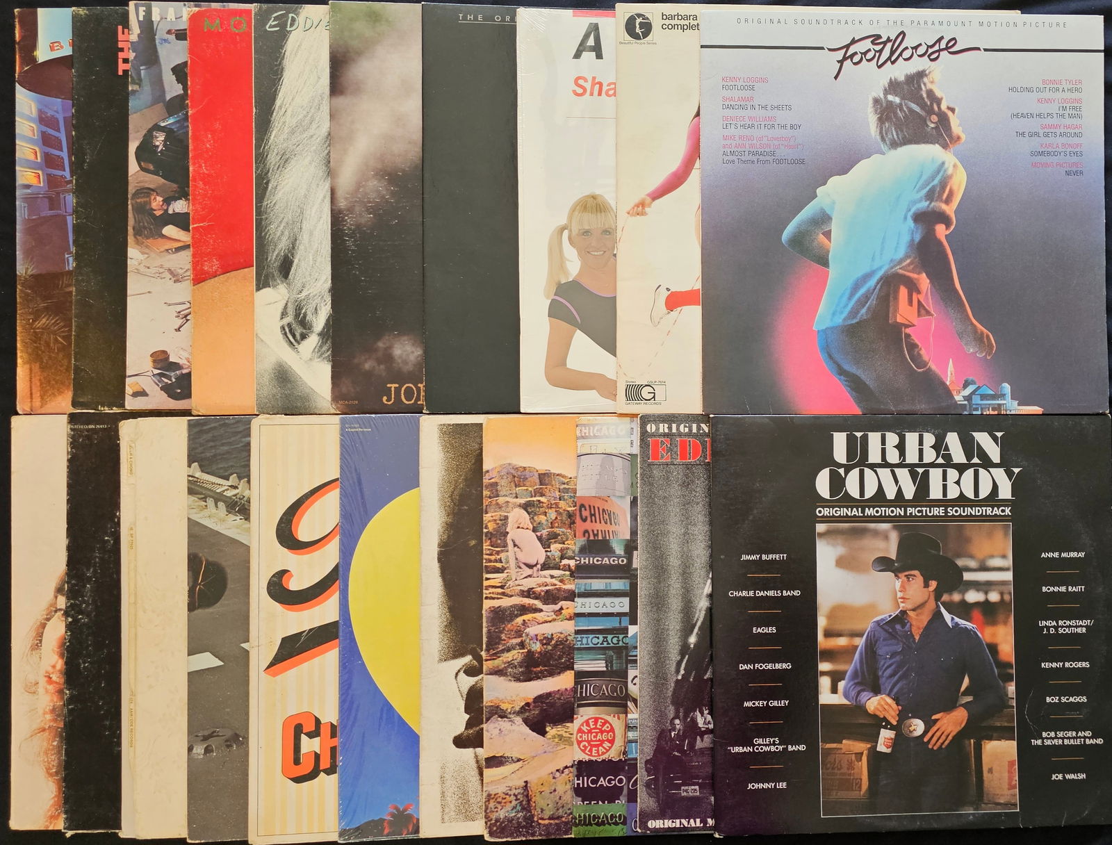 Various Artists, Rock and Soundtrack Vinyl LP Record Collection, 1970s-1980s (1 of 10)