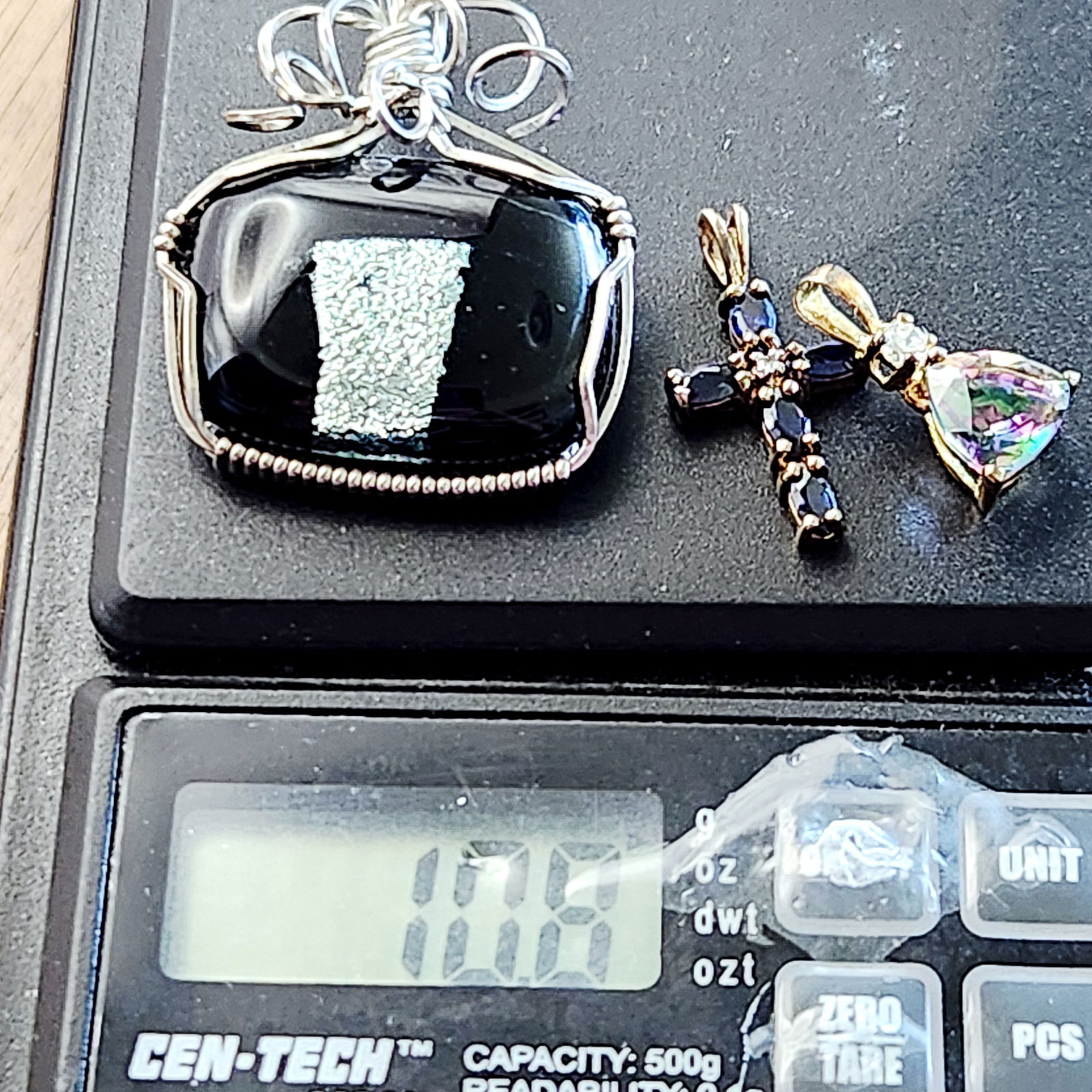 Assorted Pendants Including Sterling 10.8 Grams - 15