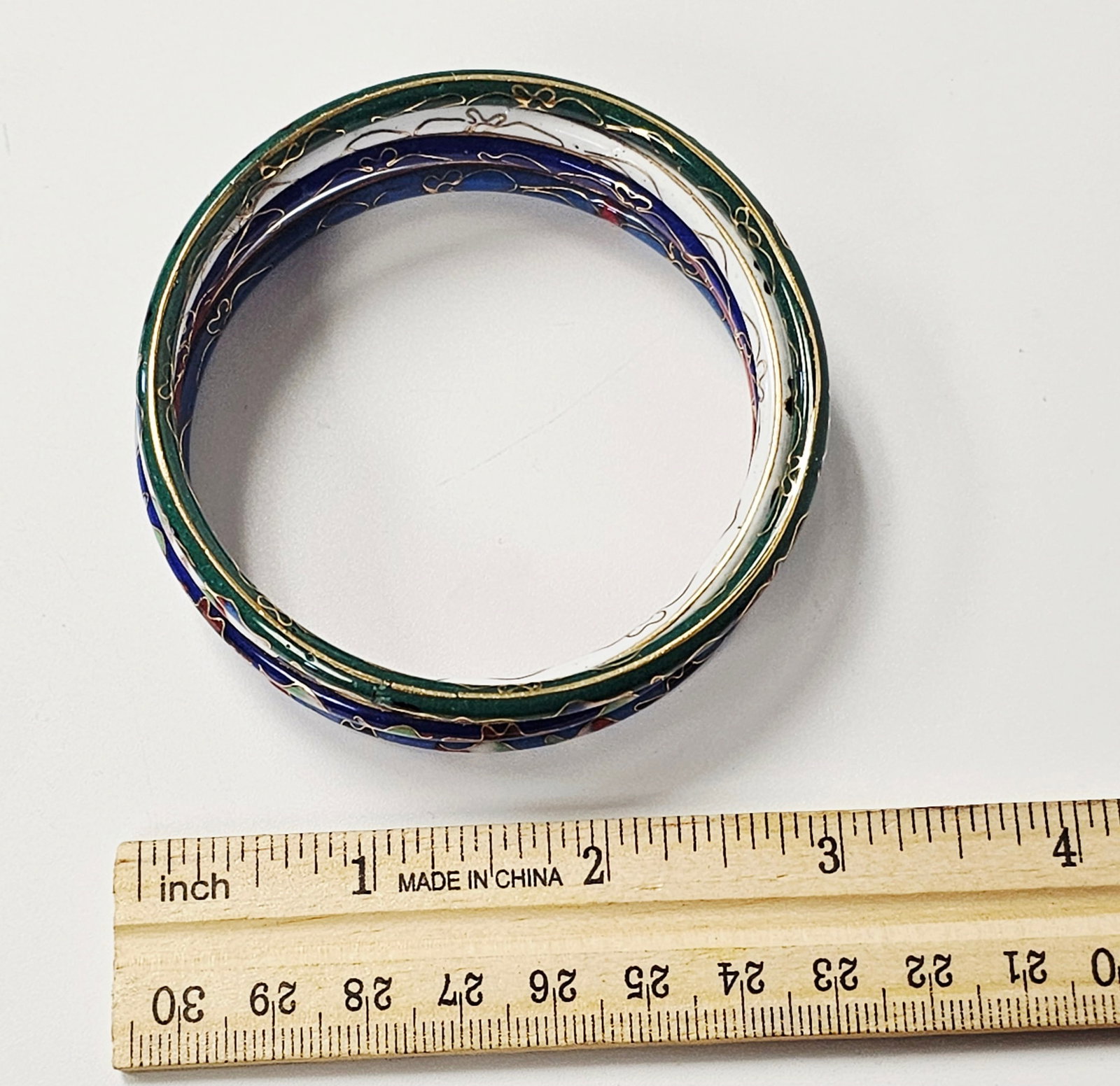 Five Cloisonne Enamel Bangle Bracelets - 5