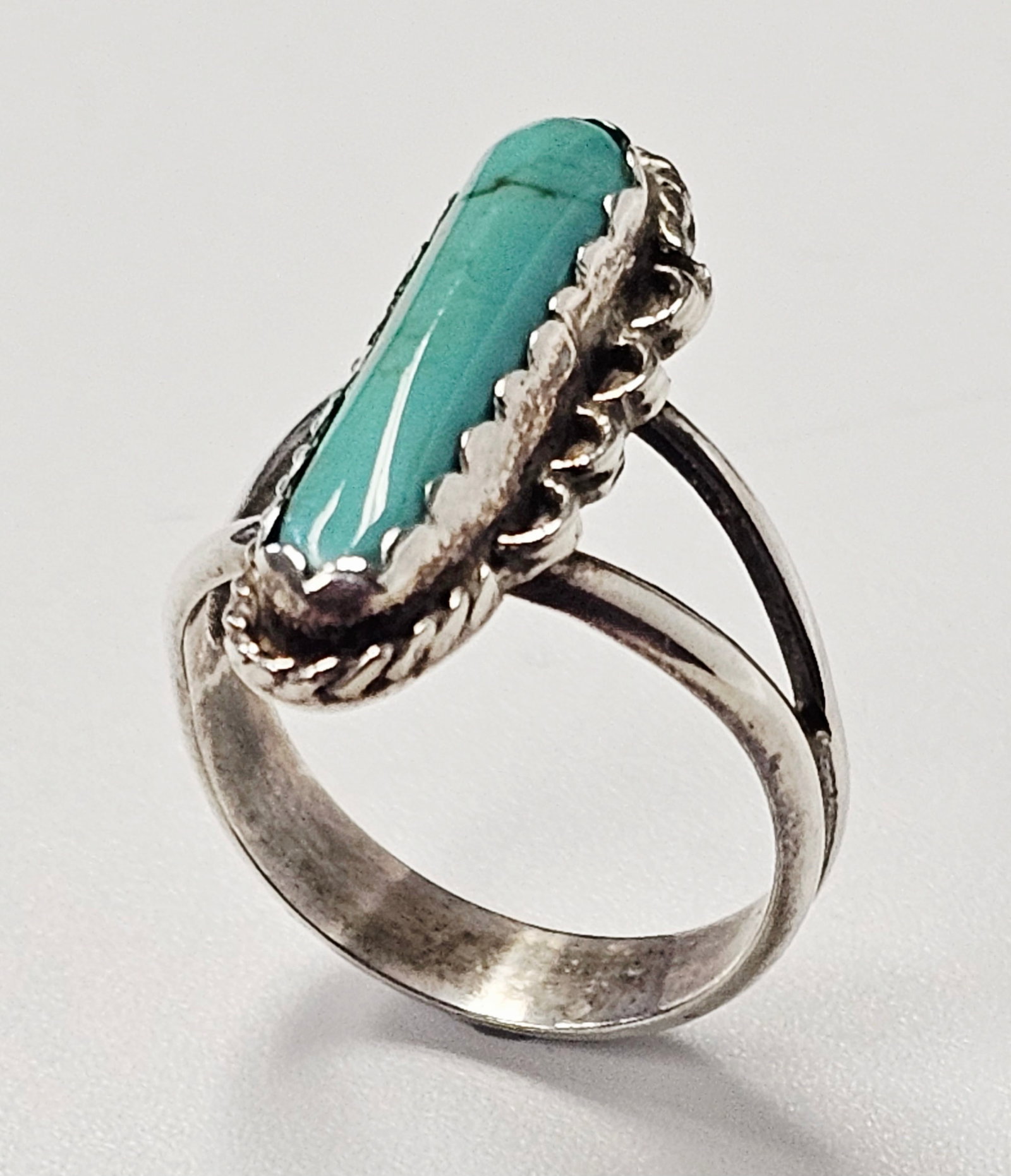 Vintage Sterling Silver Turquoise Ring 3.7 Grams (1 of 9)