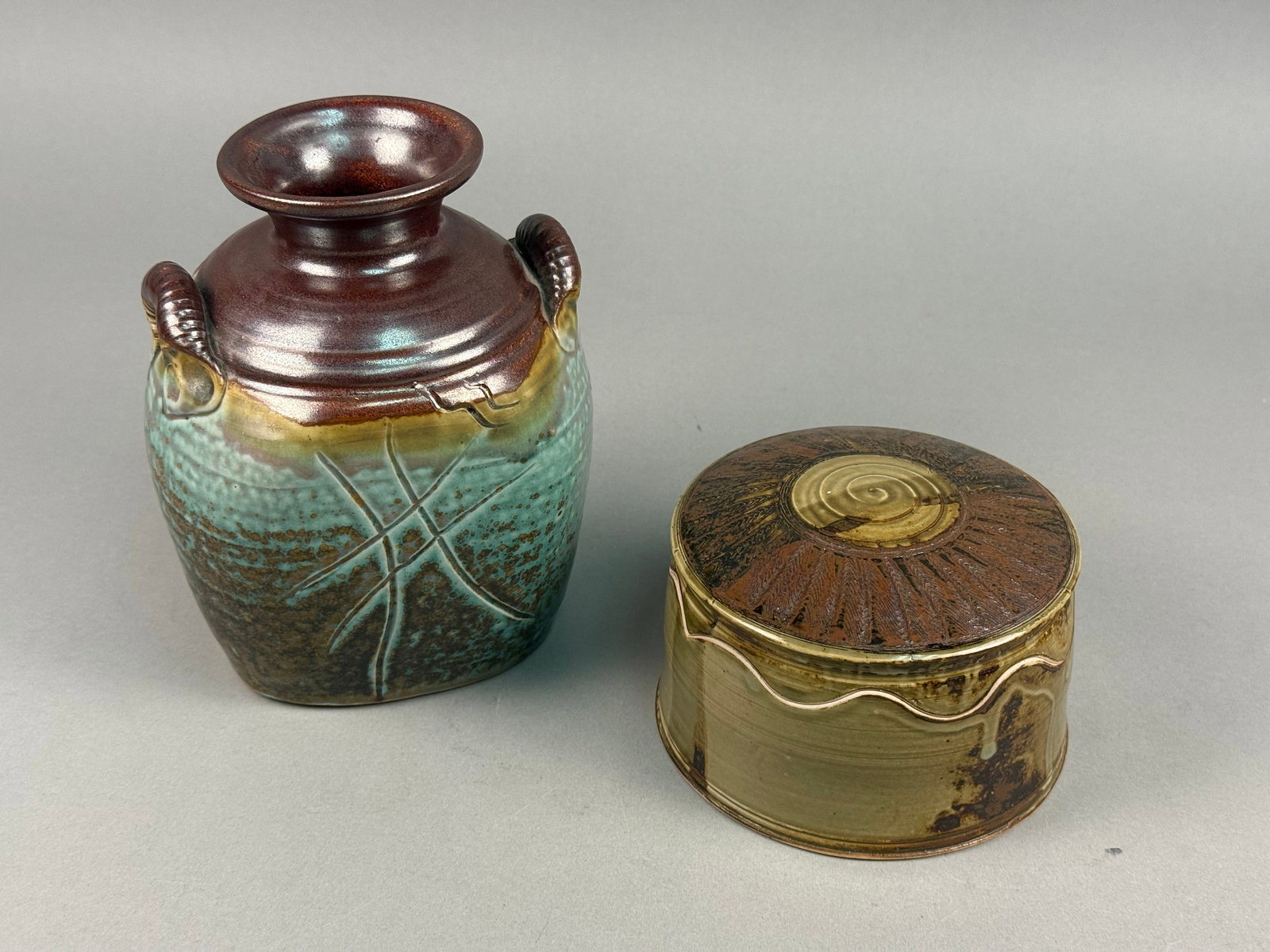Two Pieces of Studio Pottery by Sylvia Coppola and Maher (1 of 10)