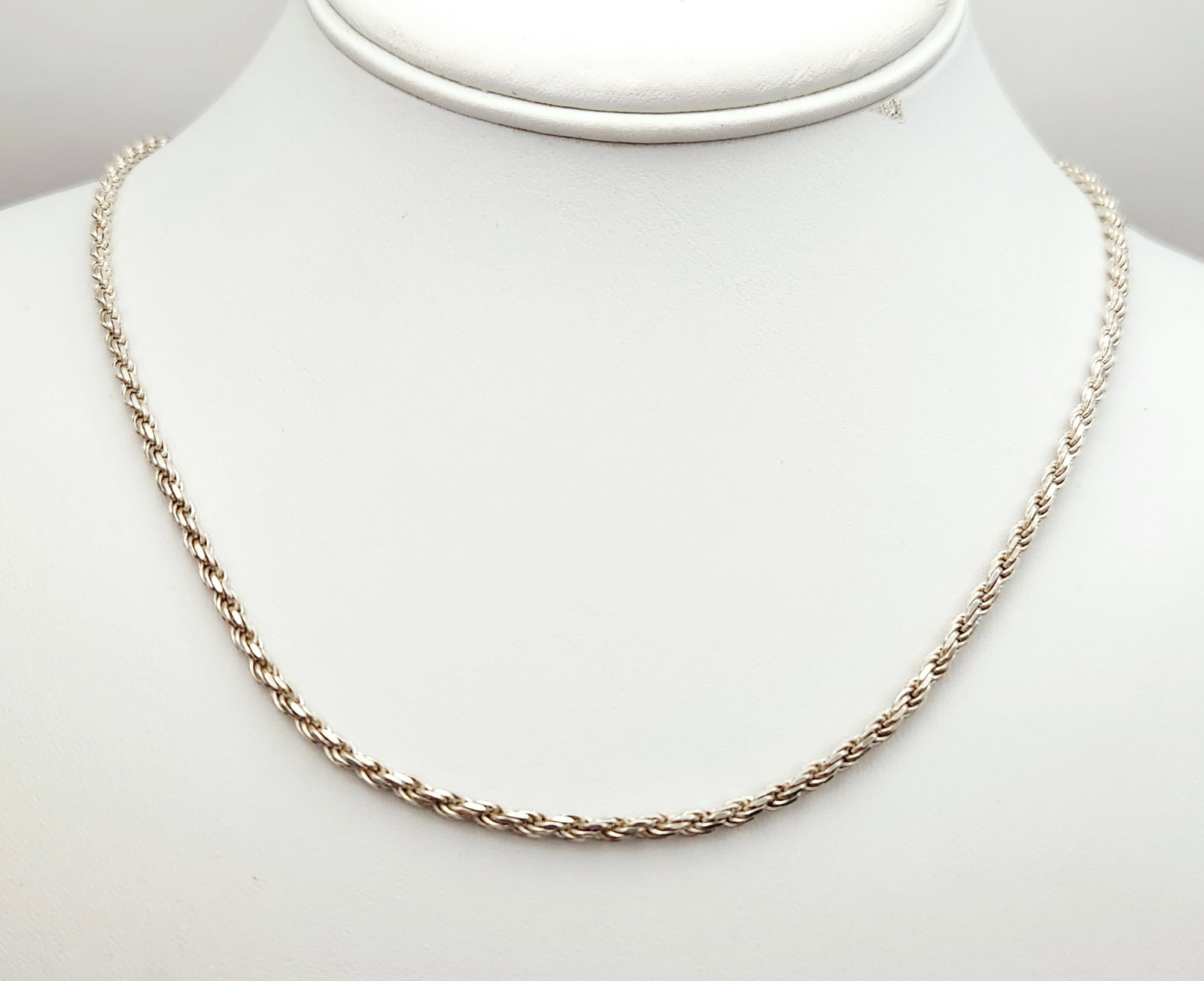 Sterling Rope Chain Necklace 14 Grams (1 of 5)