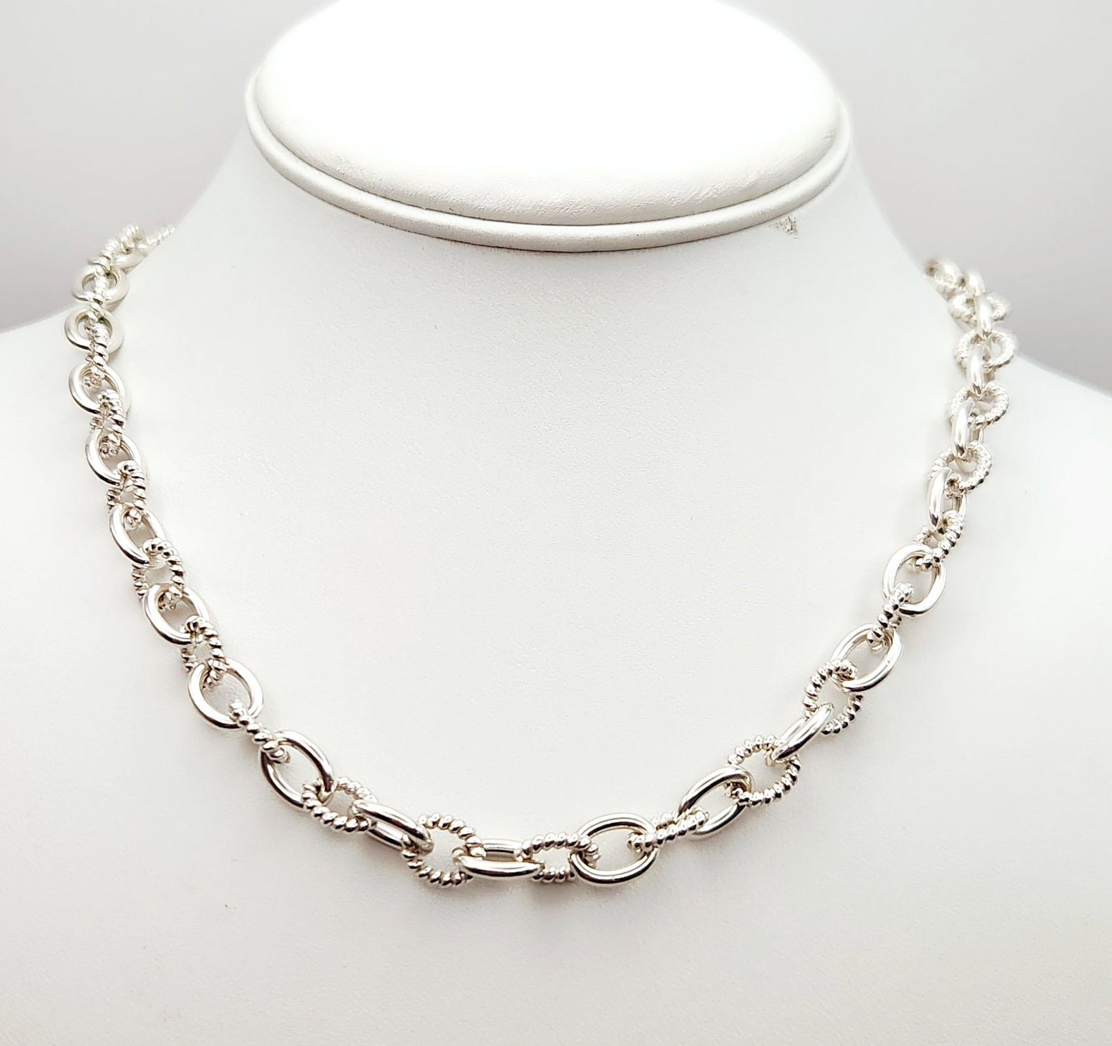 Judith Ripka Sterling Necklace 44.8 Grams (1 of 8)