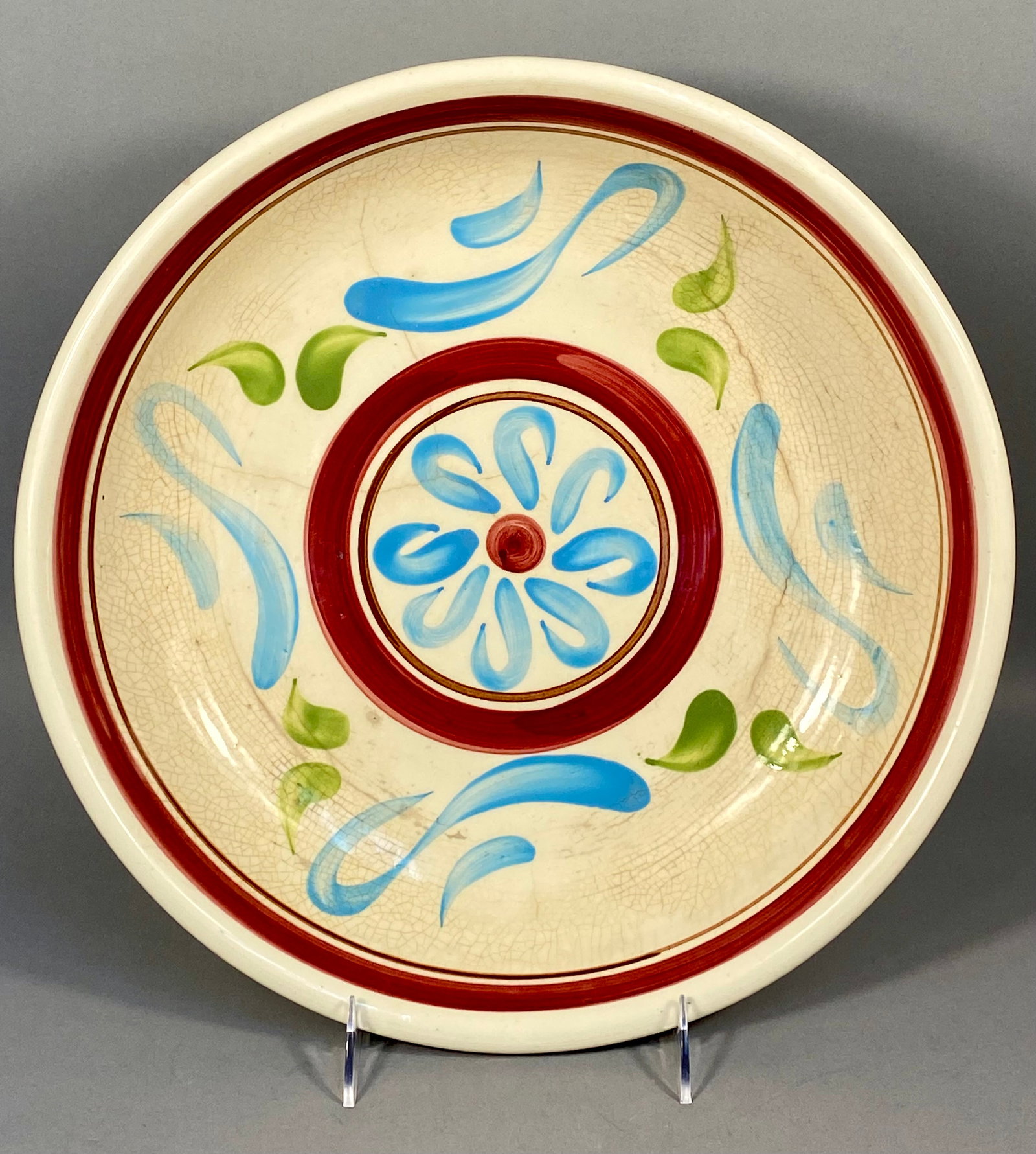 Robinson-Ransbottom Pottery Co. Rustic Ware Hand Decorated Earthenware Bowl (1 of 8)