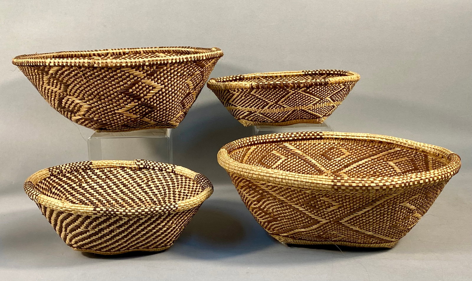 A Set of Four Woven Fiber Baskets in the Embera-Wounaan Style (1 of 6)