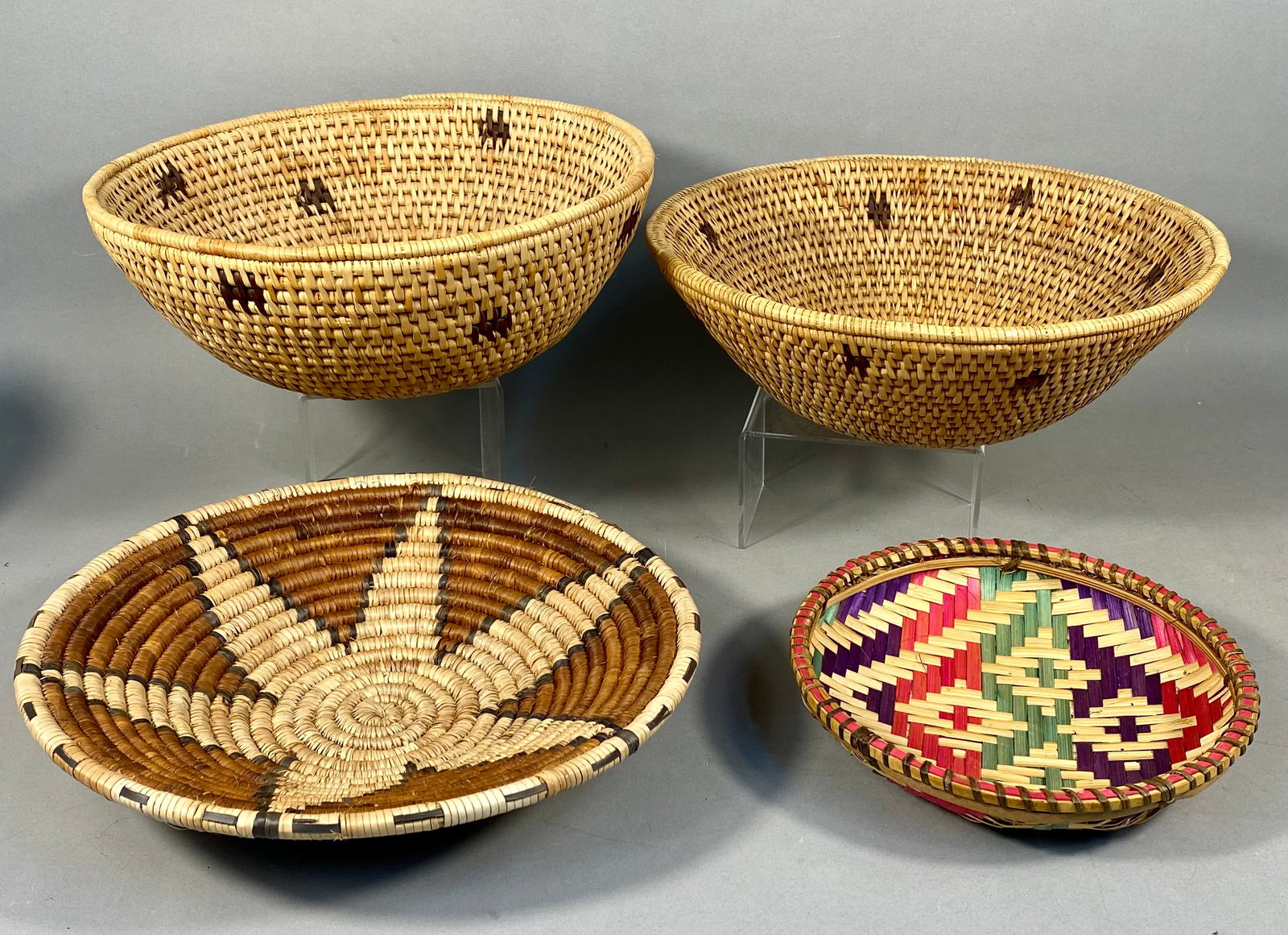 An Assortment of Southwestern Style and Southeast Asian Woven Baskets (1 of 8)
