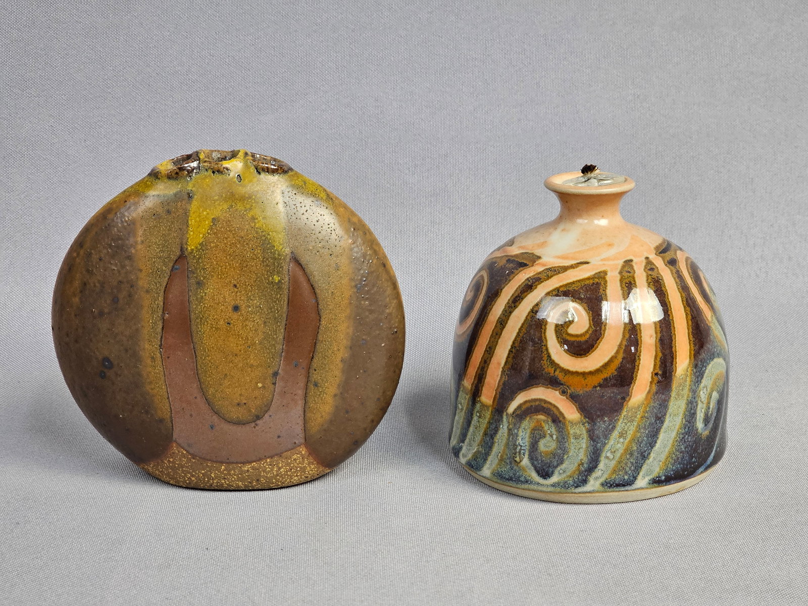 Two Pieces of American Studio Pottery Including Balentine Oil Burner (1 of 9)