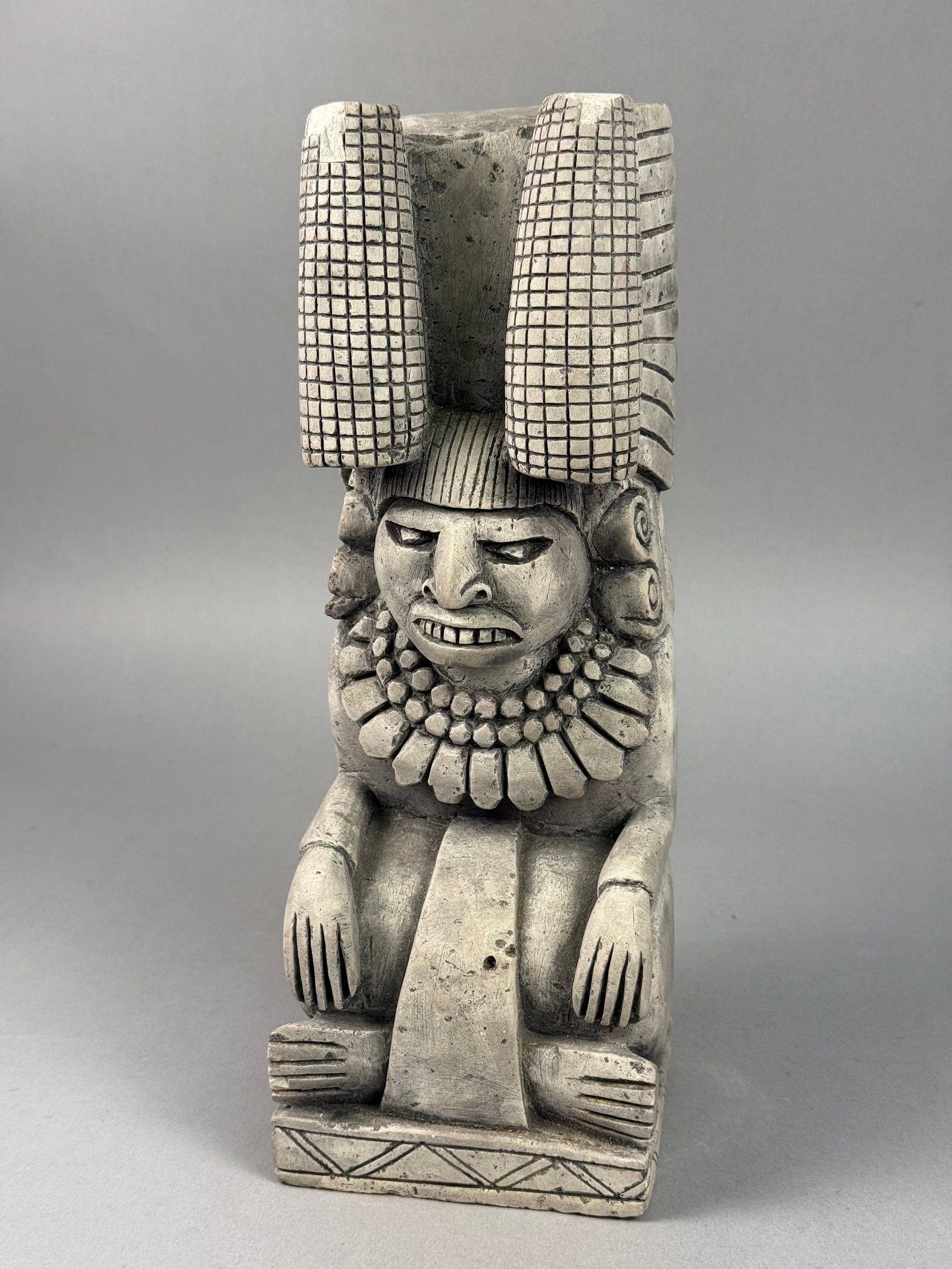 Mesoamerican Style Cast Stone Maize Deity Figure (1 of 7)