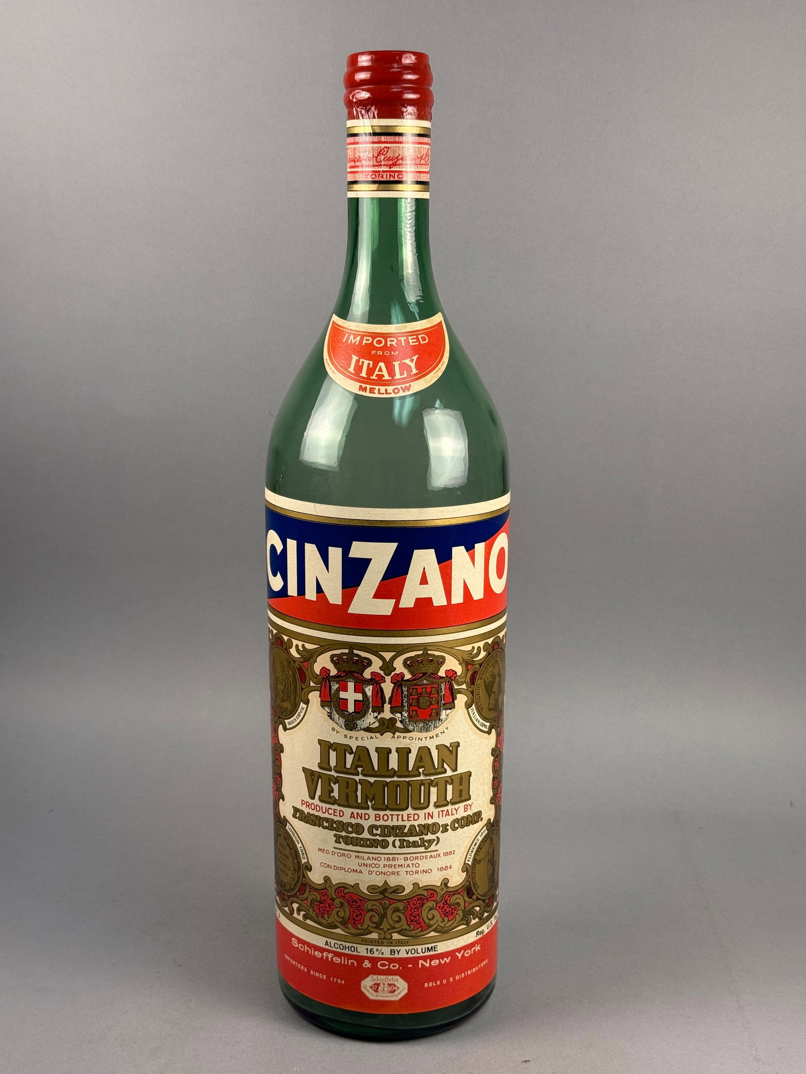 Vintage 1970s Cinzano Rosso Sweet Red Italian Vermouth 1 Liter (1 of 8)
