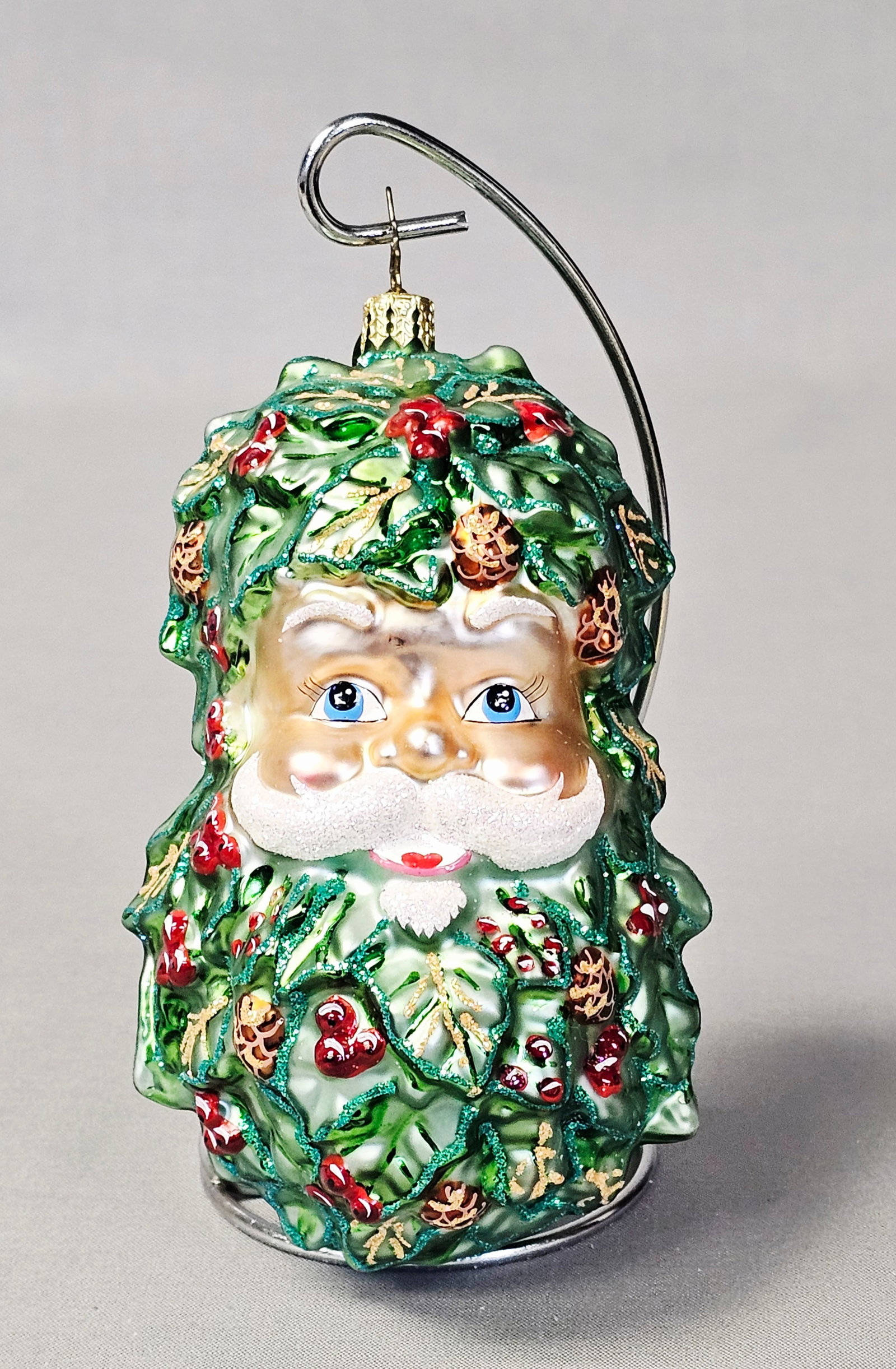 Christopher Radko Glass Holly Beard Ornament (1 of 5)