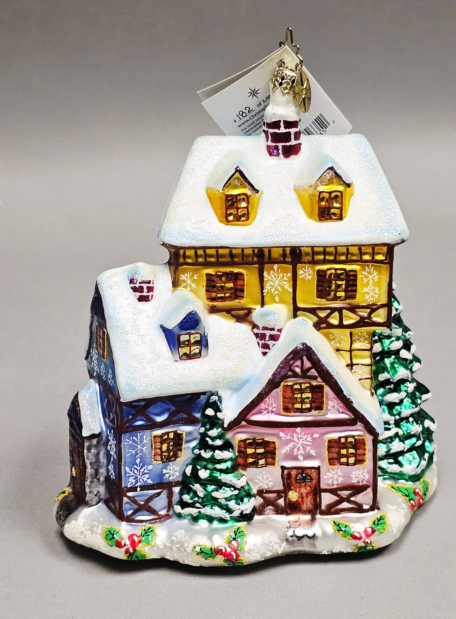 Christopher Radko Alpine Frostville Glass Christmas Ornament (1 of 7)