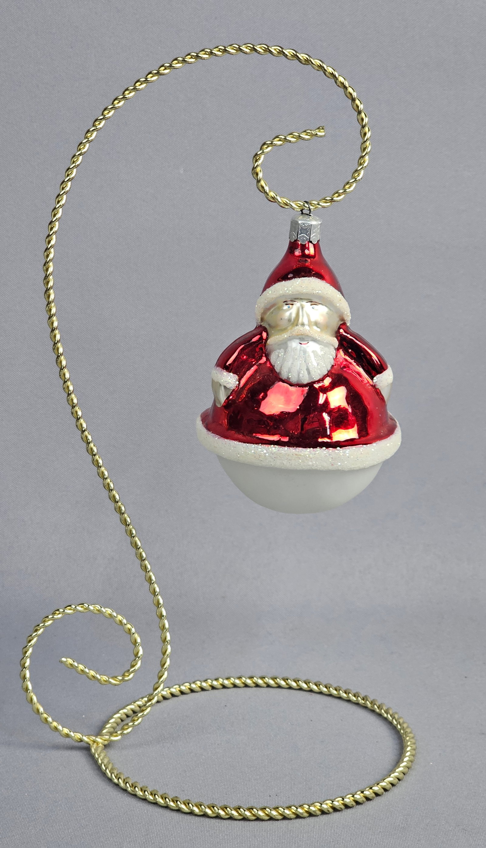 Christopher Radko Roly Poly Santa Claus Blown Glass Christmas Ornament (1 of 6)