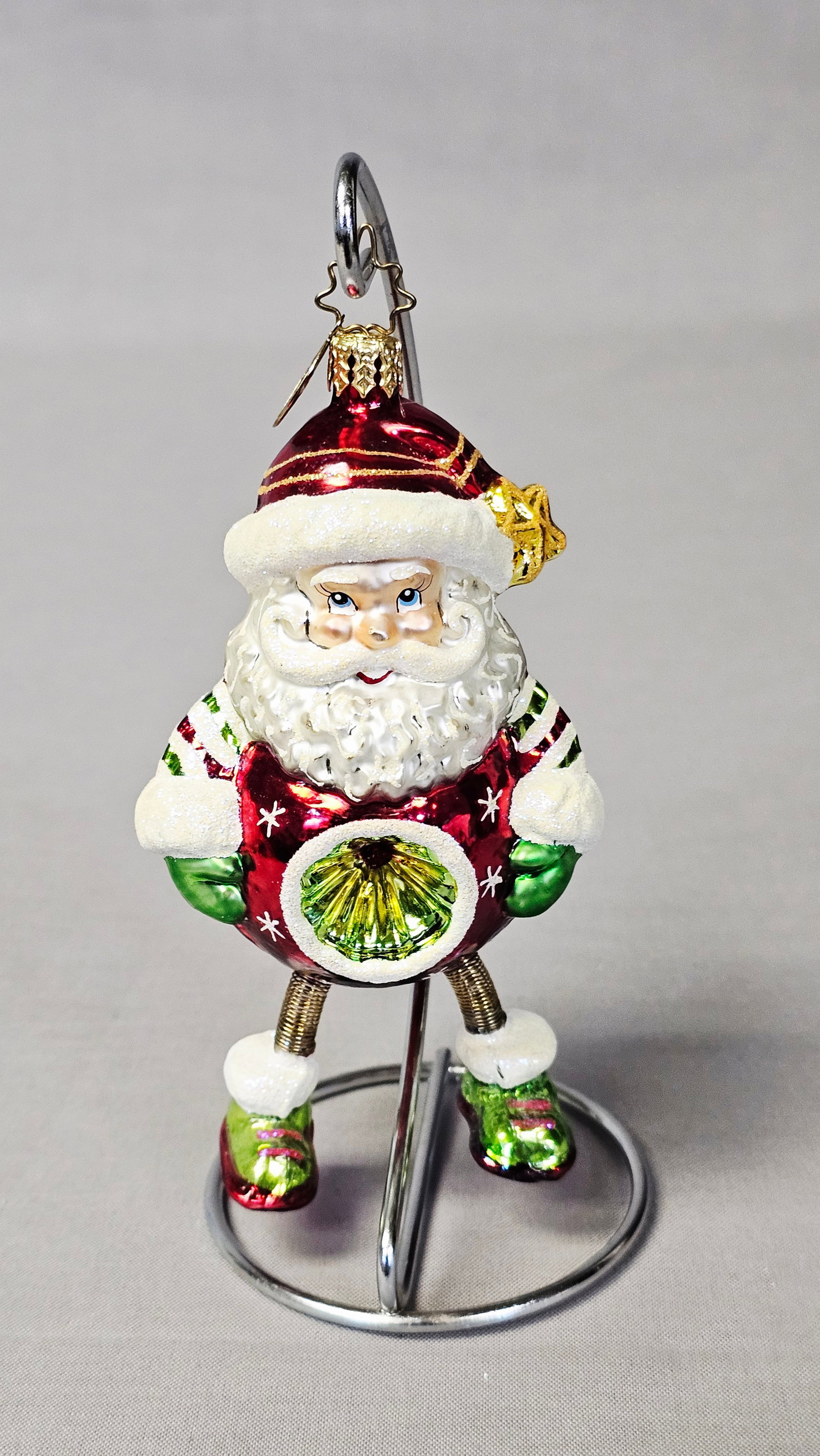 Christopher Radko Bubbly Belly Santa Glass Ornament (1 of 6)