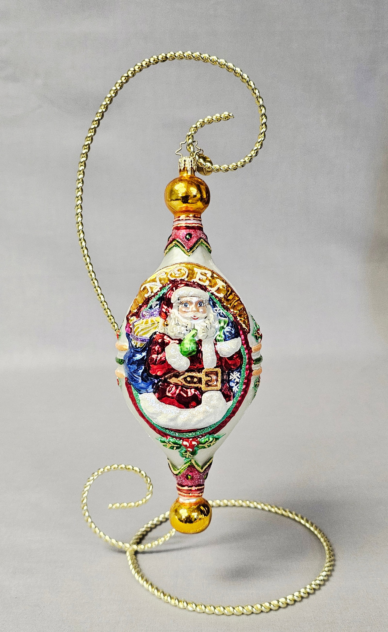 Christopher Radko Splendid Snowscape Finial Glass Ornament (1 of 6)