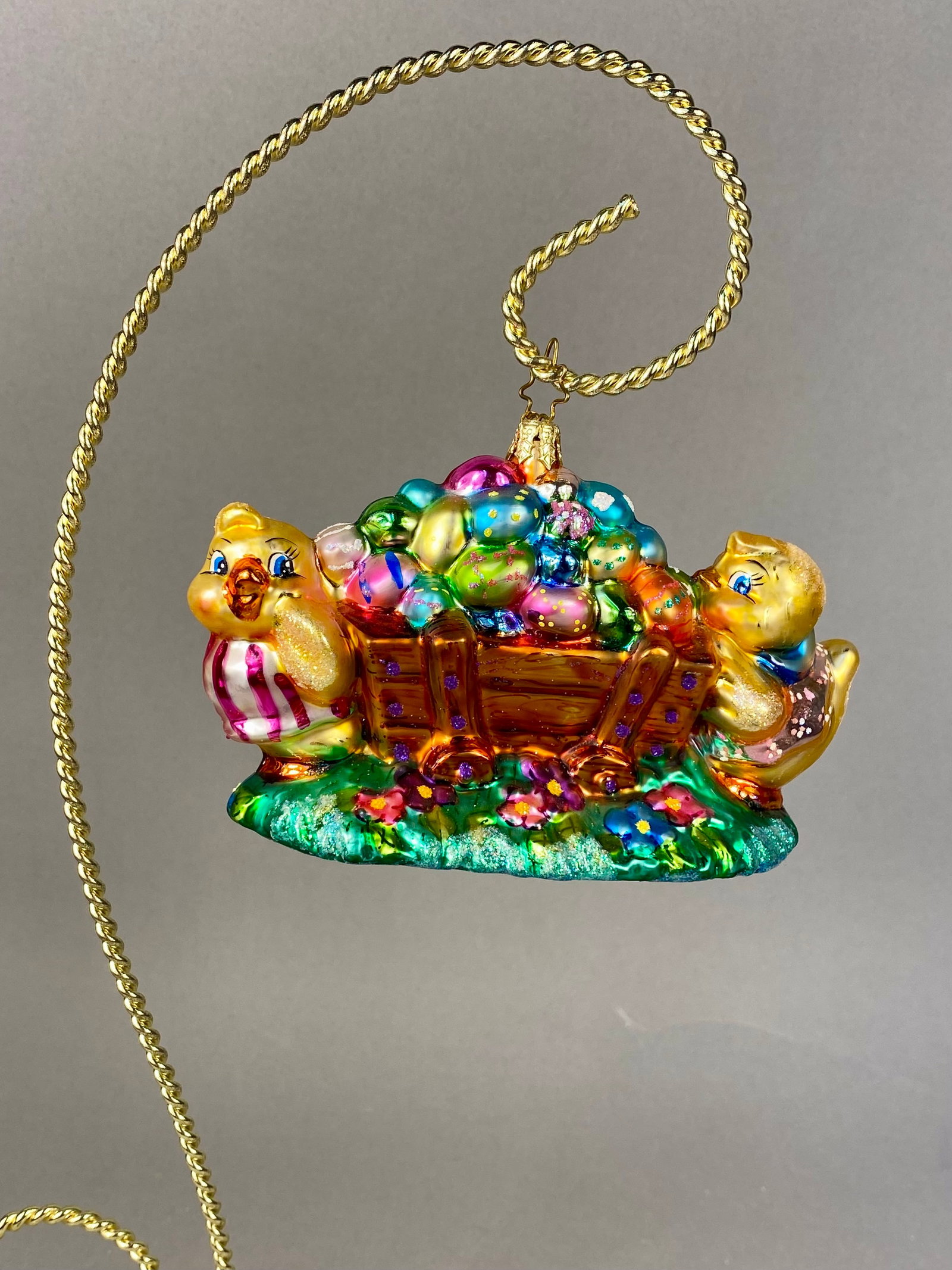 Christopher Radko Egg Cartin Chicks Easter Glass Ornament (1 of 5)