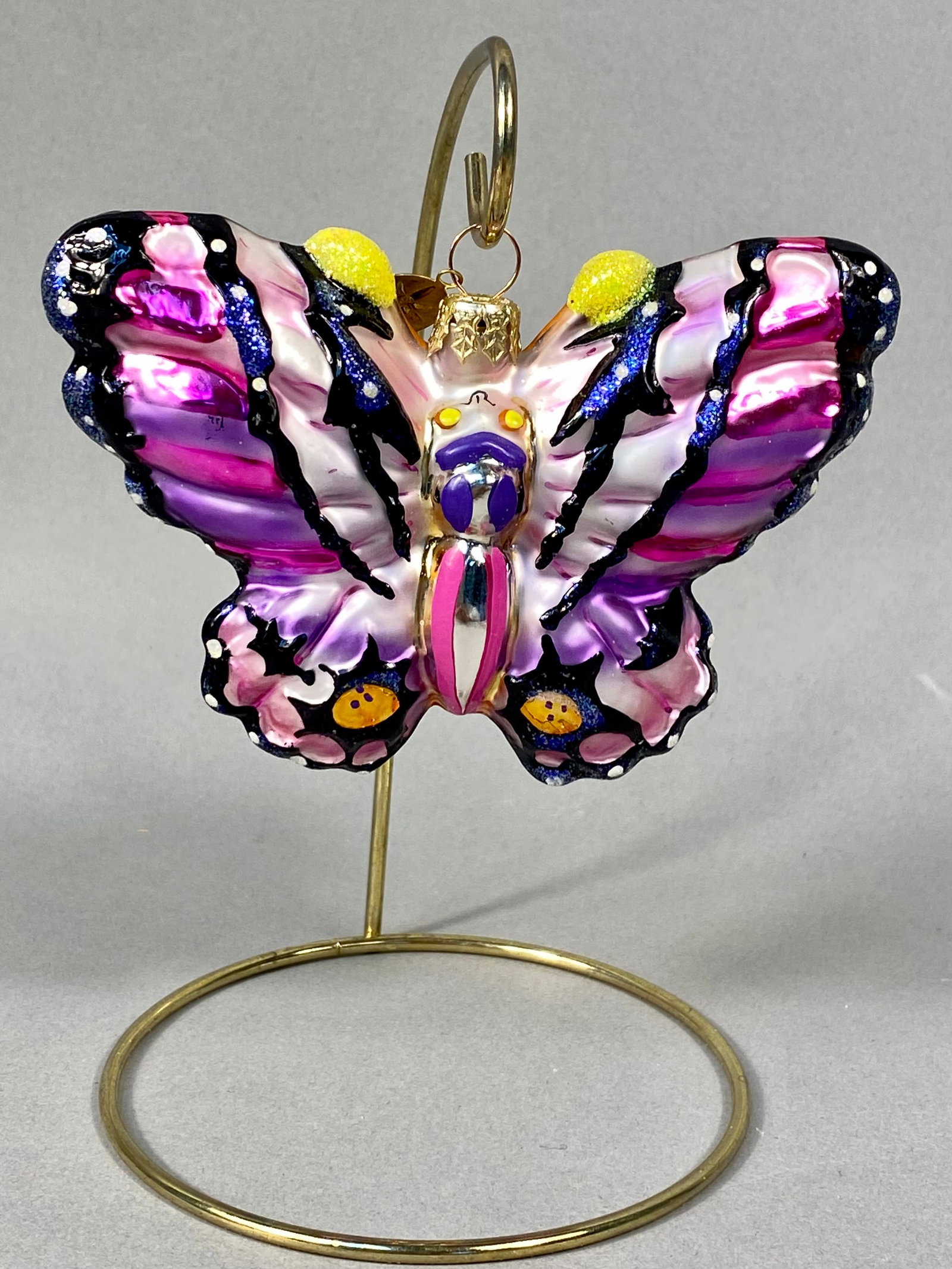 Radko Mouth-Blown Glass Butterfly Ornament (1 of 5)