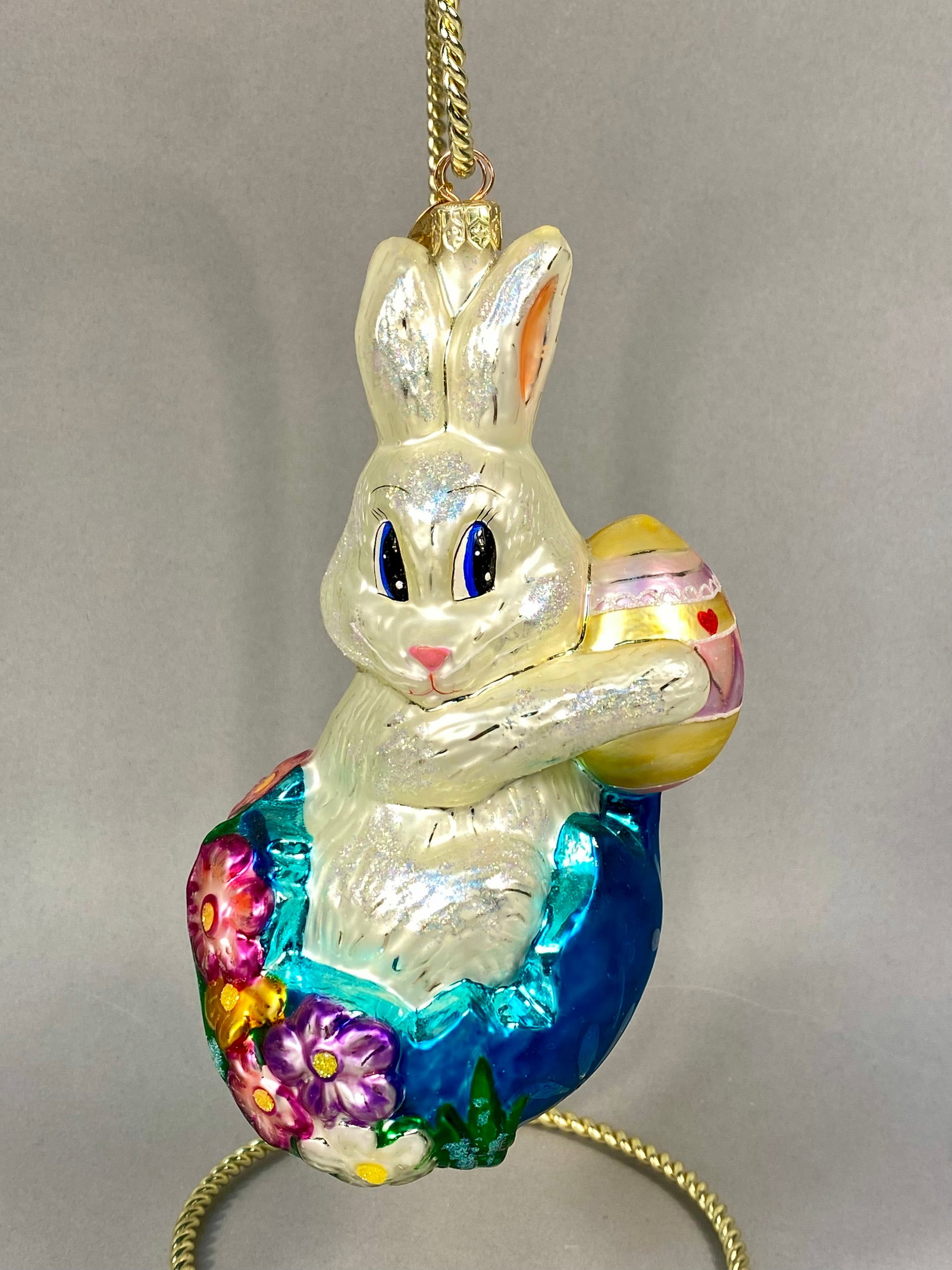 Radko Hoppy Holidays Glass Easter Rabbit Ornament (1 of 4)