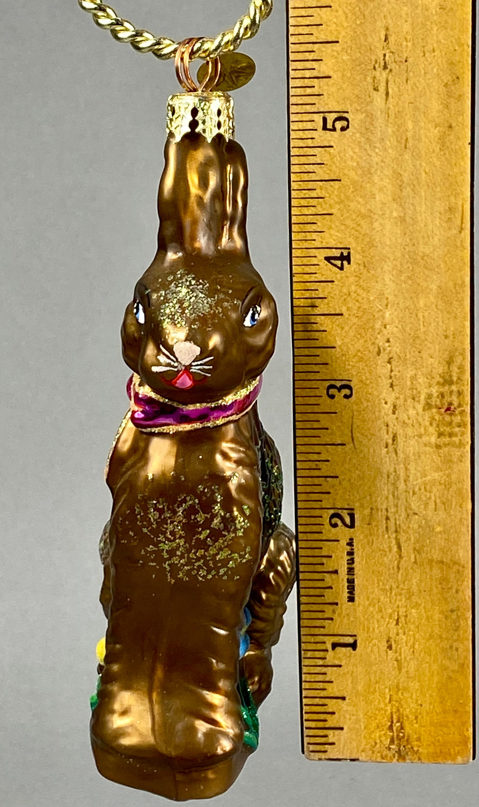Radko Chocolate Easter Bunny Ornament - 3