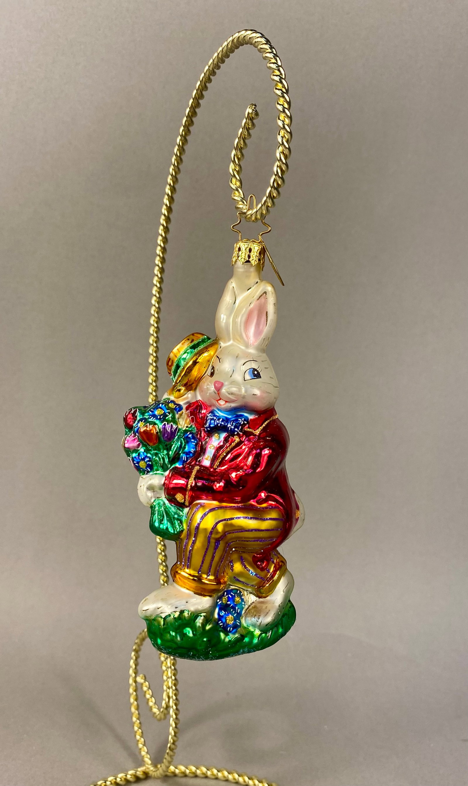 Christopher Radko Billy Bunny Goes Shopping Glass Ornament (1 of 5)