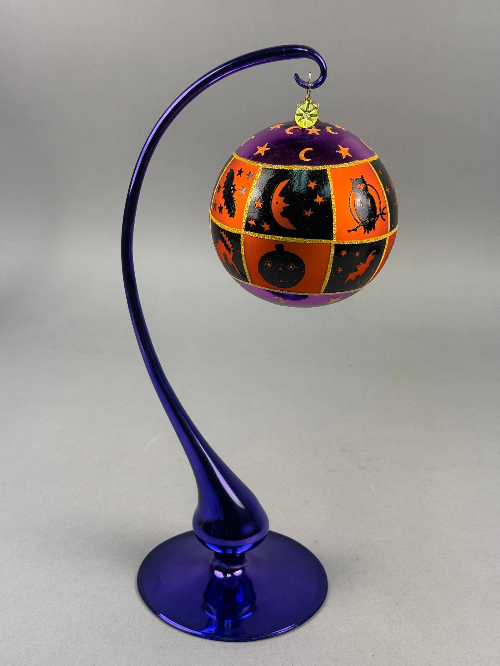 Radko Halloween Spooky Squares Blown Glass Ornament (1 of 6)