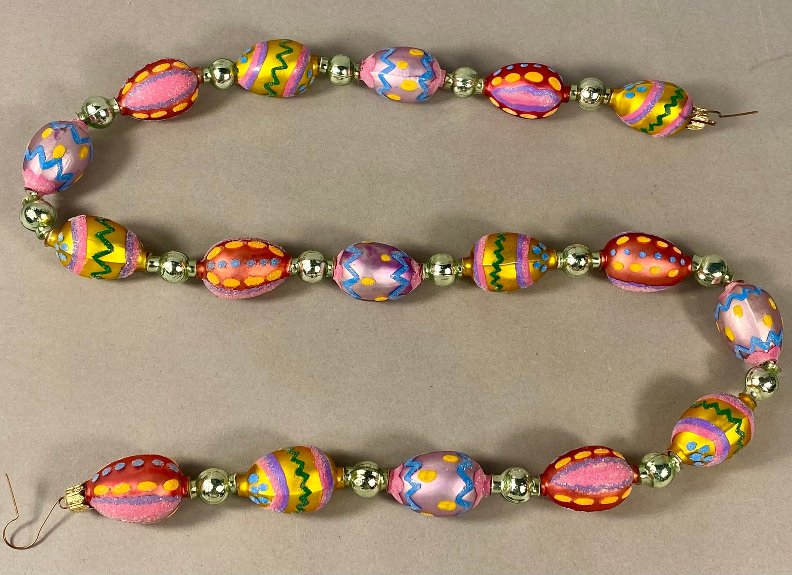 Christopher Radko Eggstatic Hand-Blown Glass Easter Garland, 1999 (1 of 5)