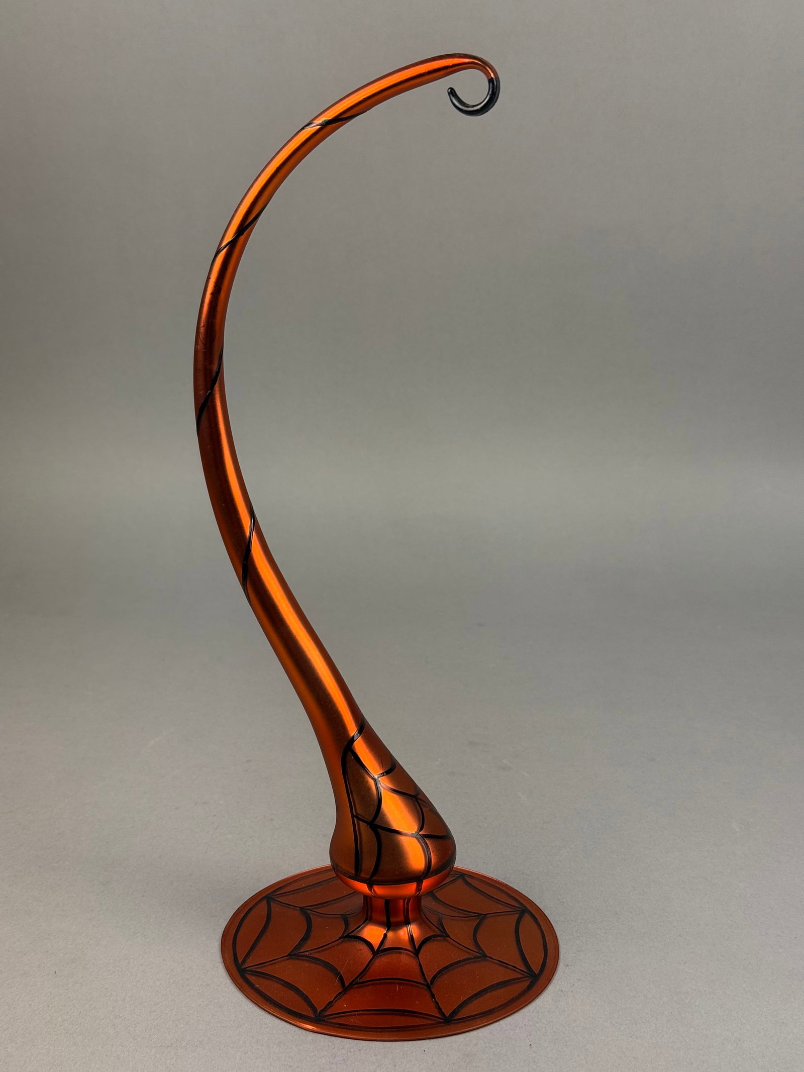 Halloween Spiderweb Metal Ornament Display Stand Attributed to Christopher Radko (1 of 5)