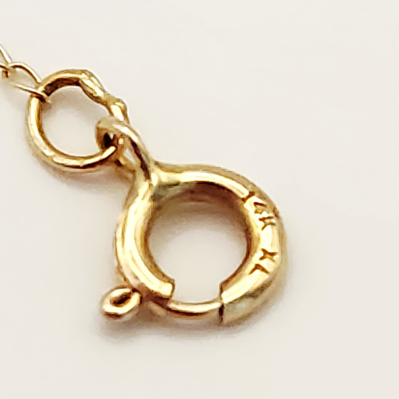 14K Gold Ruby Necklace 0.9 Grams - 7