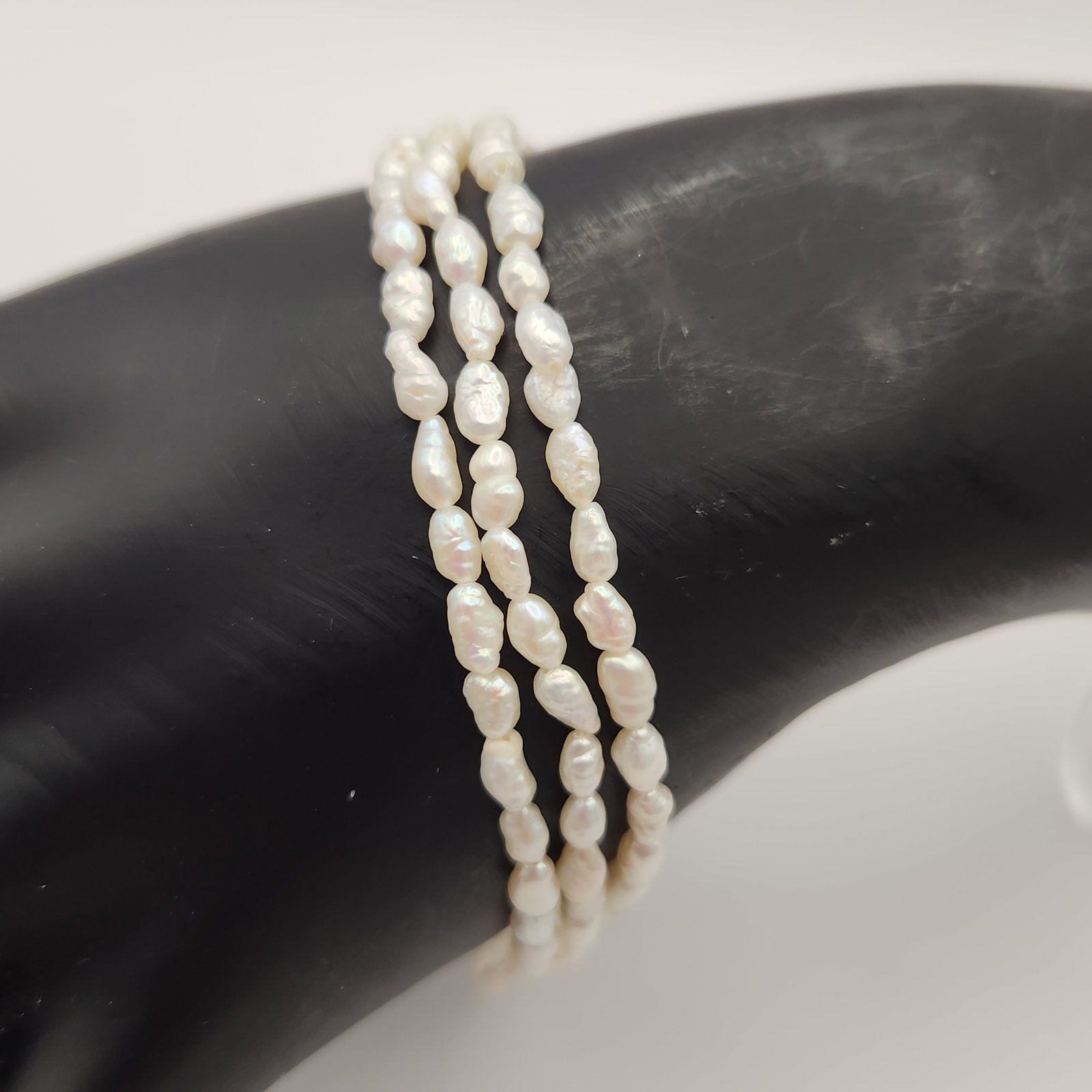 Freshwater Pearl Bracelet Vermeil Clasp (1 of 5)