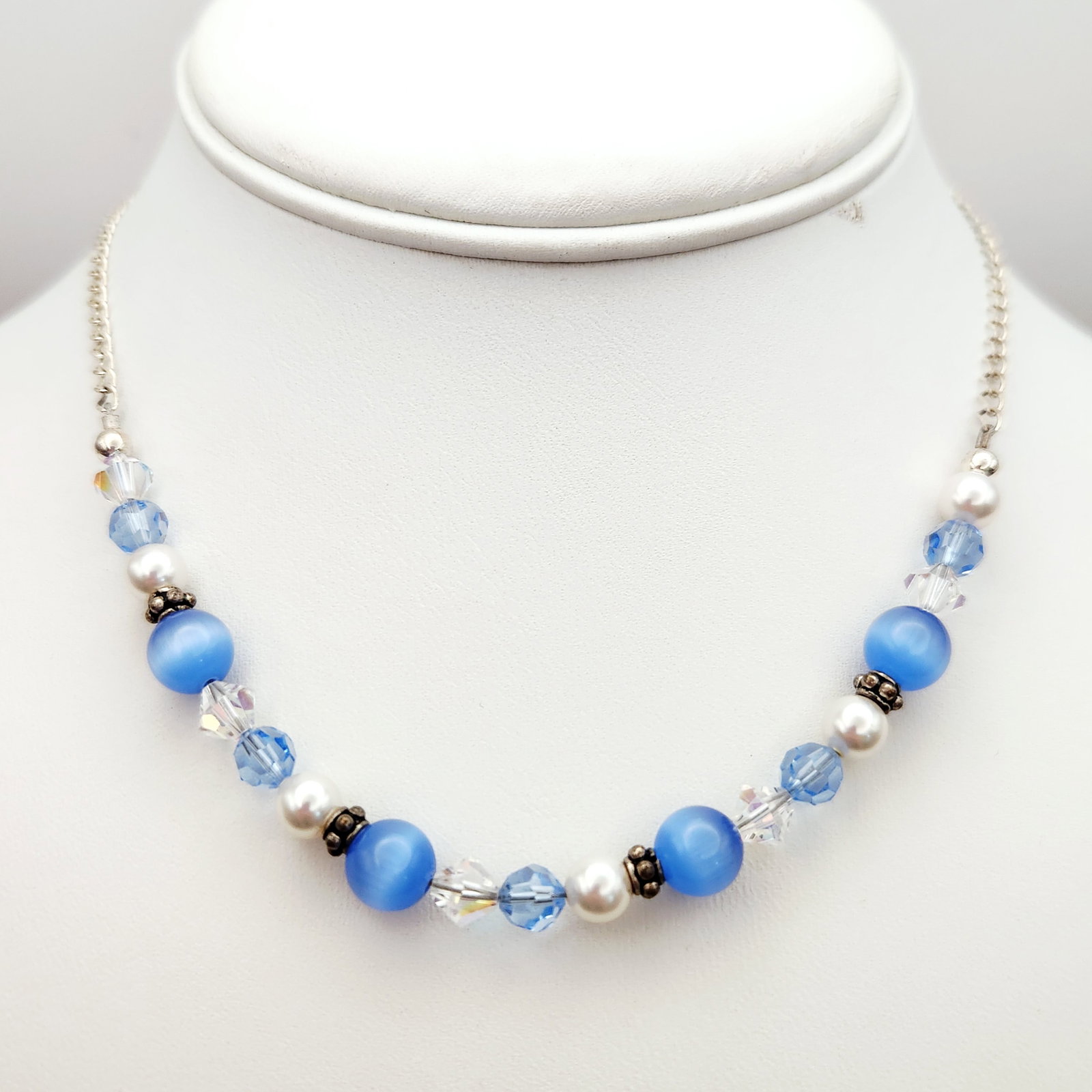 Sterling Beaded Necklace 11.7 Grams (1 of 7)