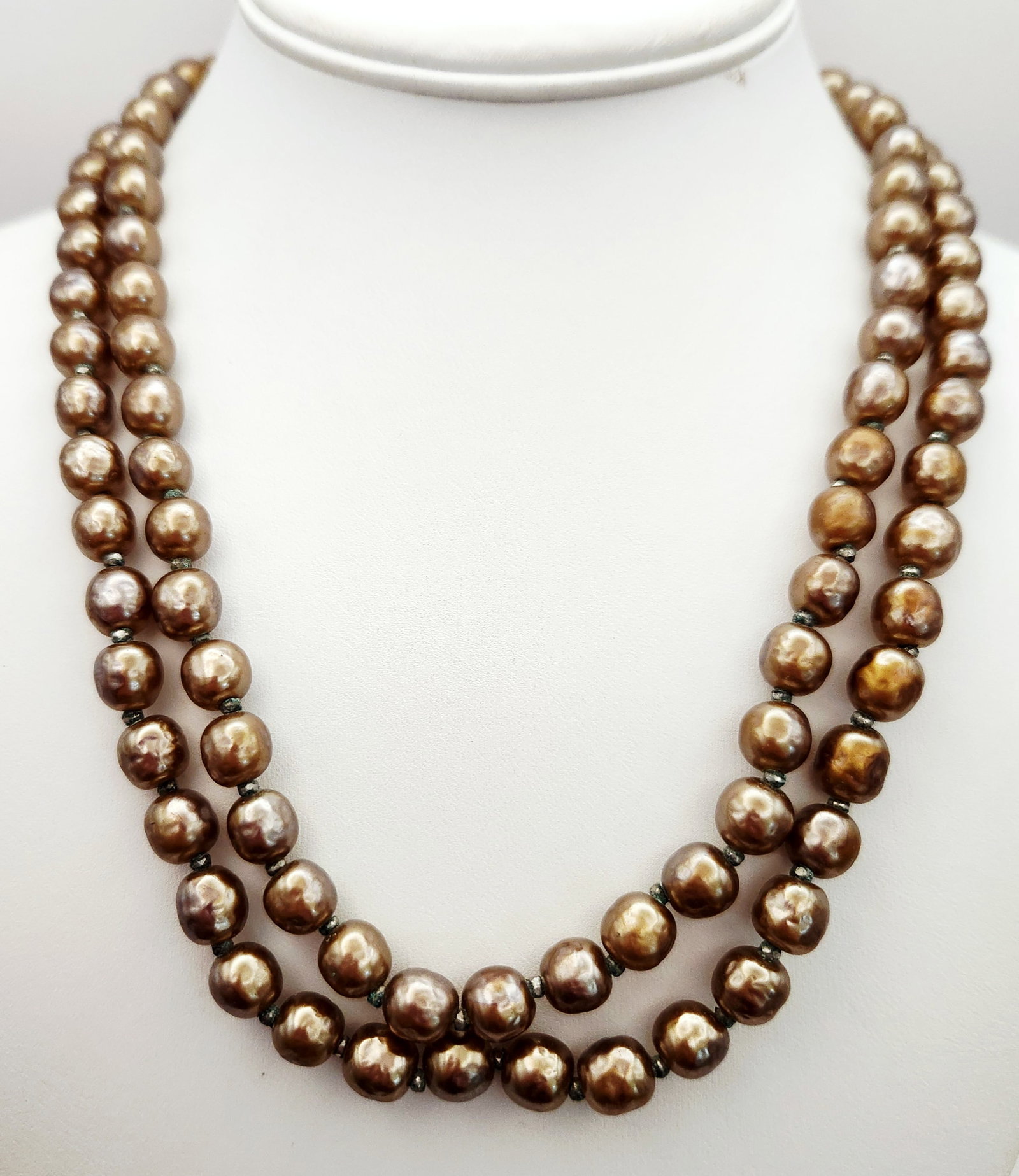 Miriam Haskell Simulated Baroque Pearl Necklace (1 of 7)
