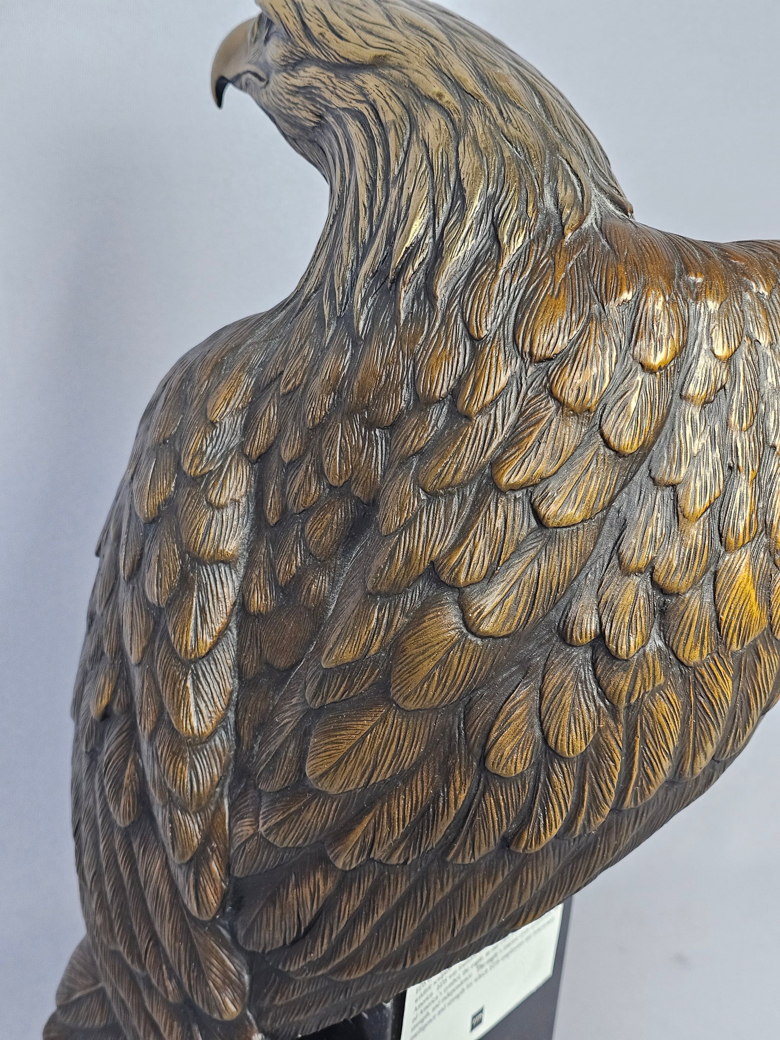 Dr. Robert Taylor Bronze Eagle Sculpture Vigilance - 5